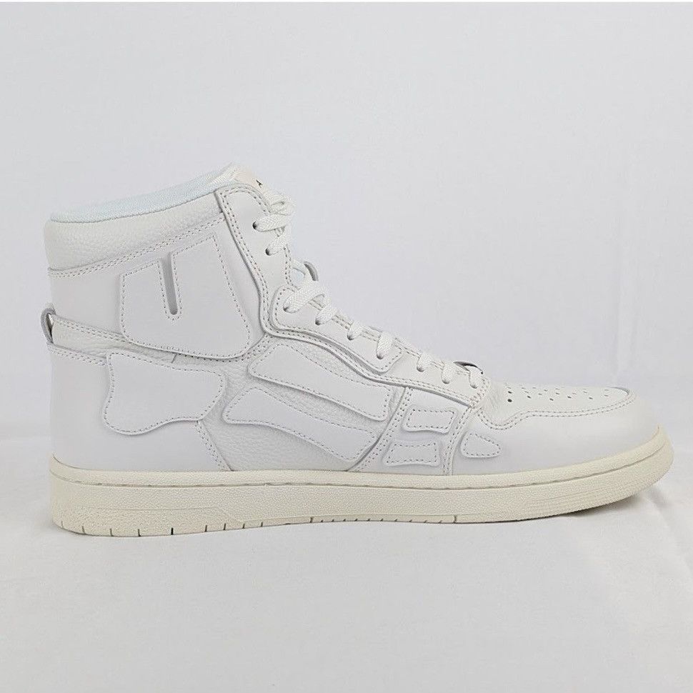Amiri Skeleton Top High Sneakers in White Size US 11 / EU 44 - 2 Thumbnail