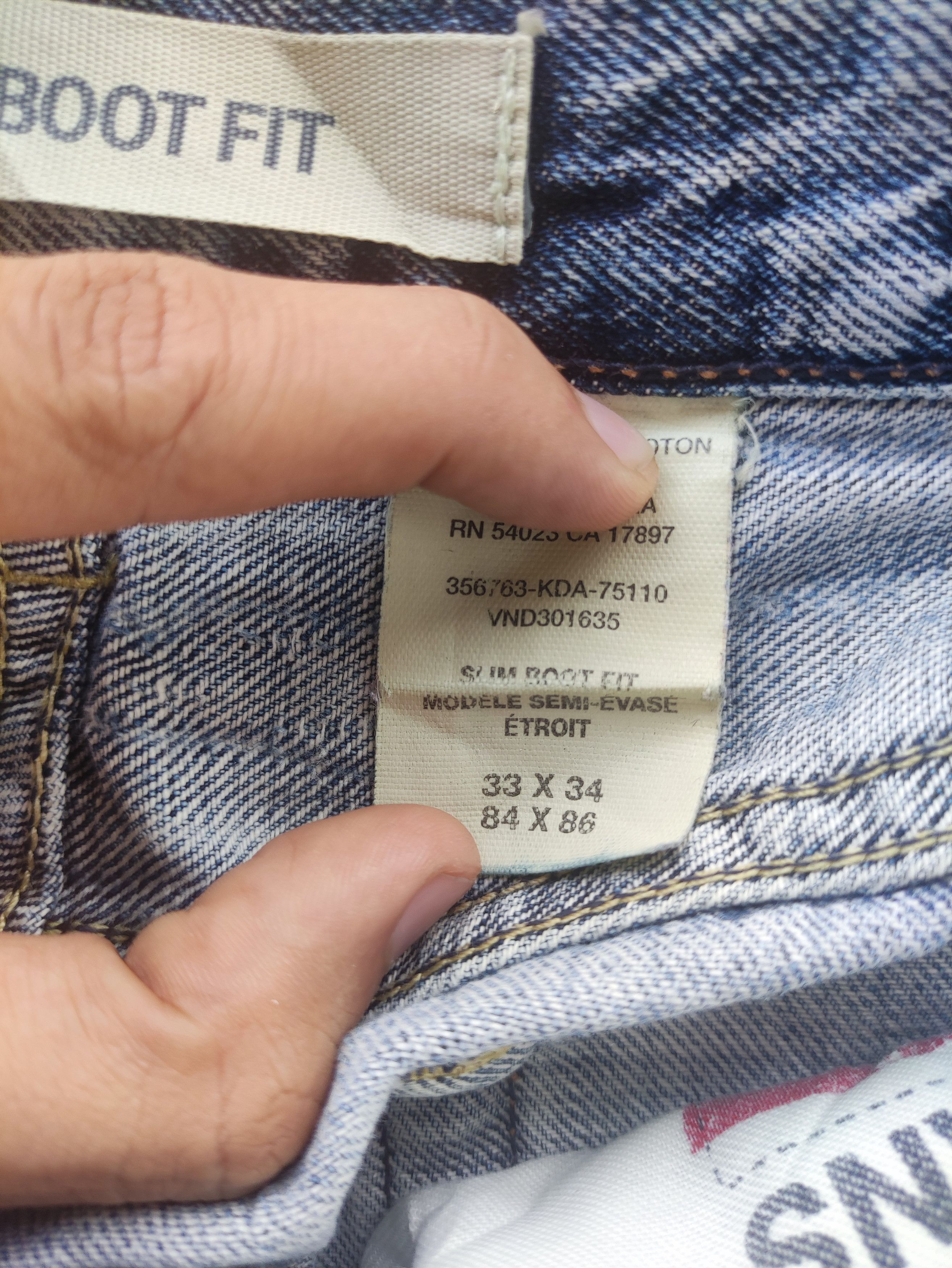 Gap Vintage Gap Brand Micro Flare Denim Distressed Faded Pants Size US 33 - 7 Thumbnail