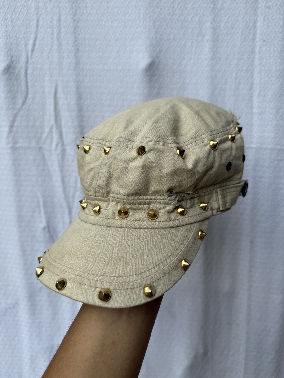 Distressed Punk Studded Gothic Style Hats