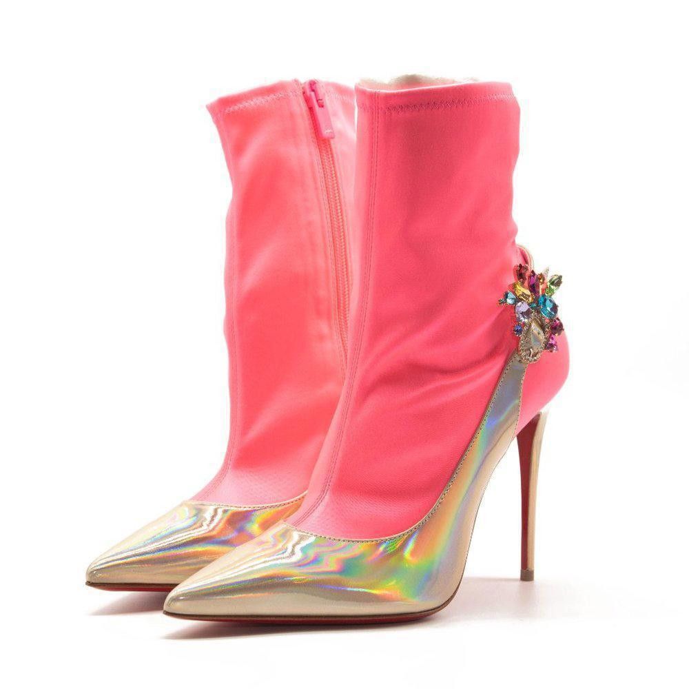 Christian Louboutin Christian Louboutin Jessie Joli Crystal Bootie EU38.5 Size US 8 / IT 38 - 7 Thumbnail