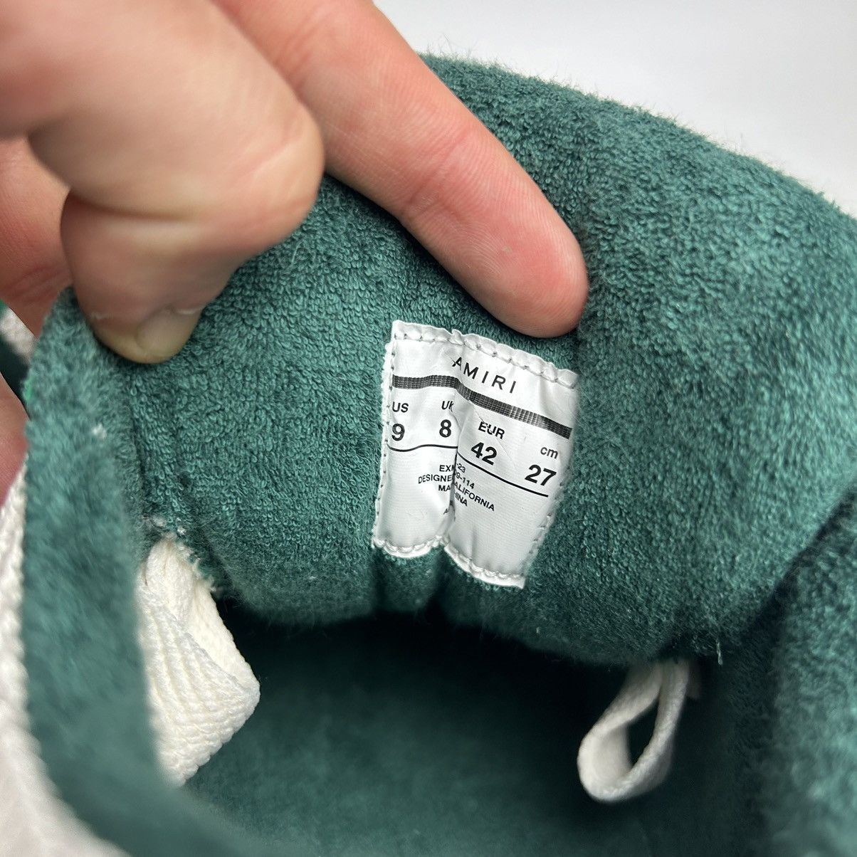 Amiri *NEW* Amiri MA-1 Green / White Size US 10 / EU 43 - 8 Thumbnail