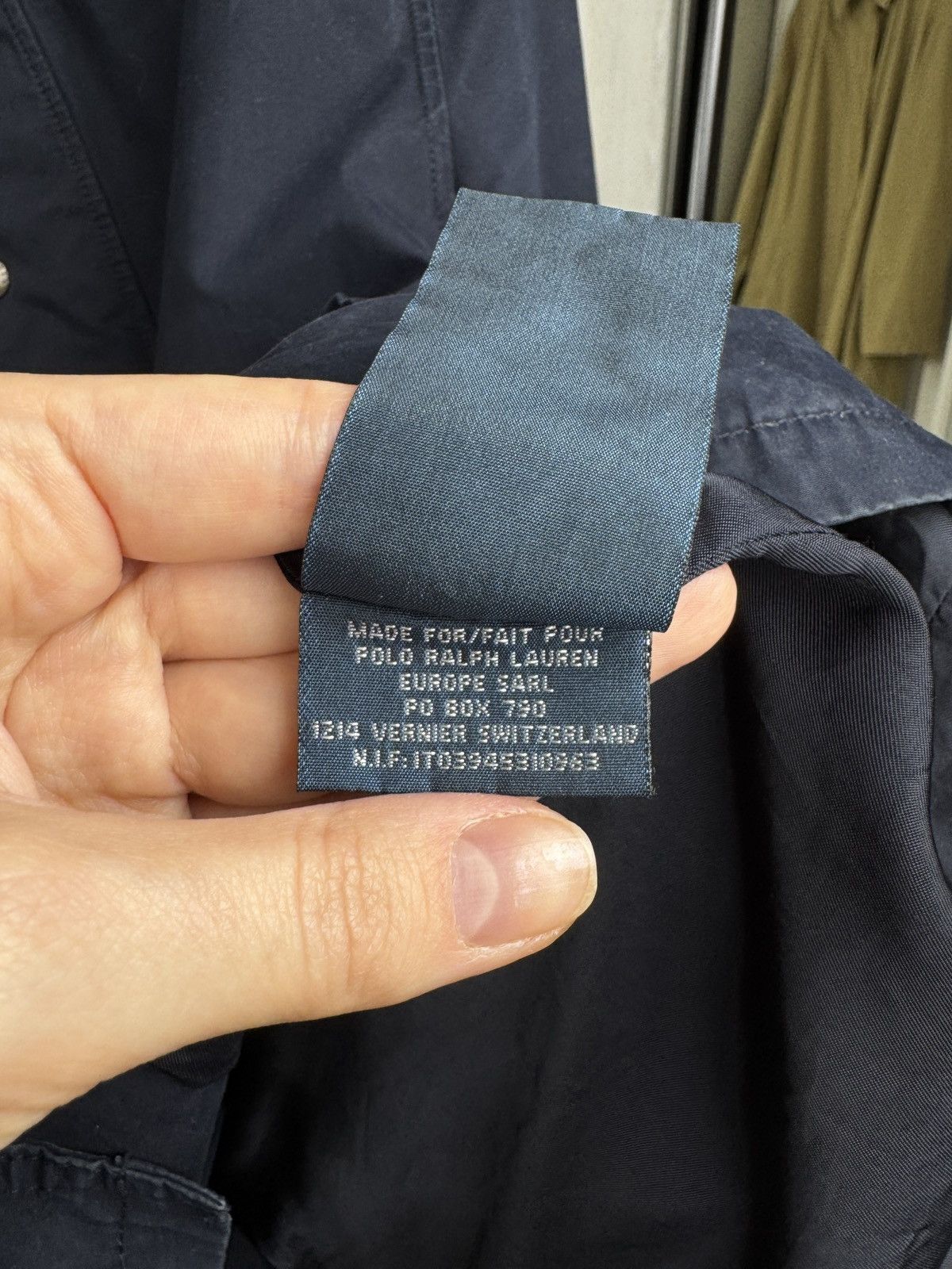 Polo Ralph Lauren Polo Ralph Lauren vintage navy blue cotton long jacket sz M Size US M / EU 48-50 / 2 - 15 Thumbnail