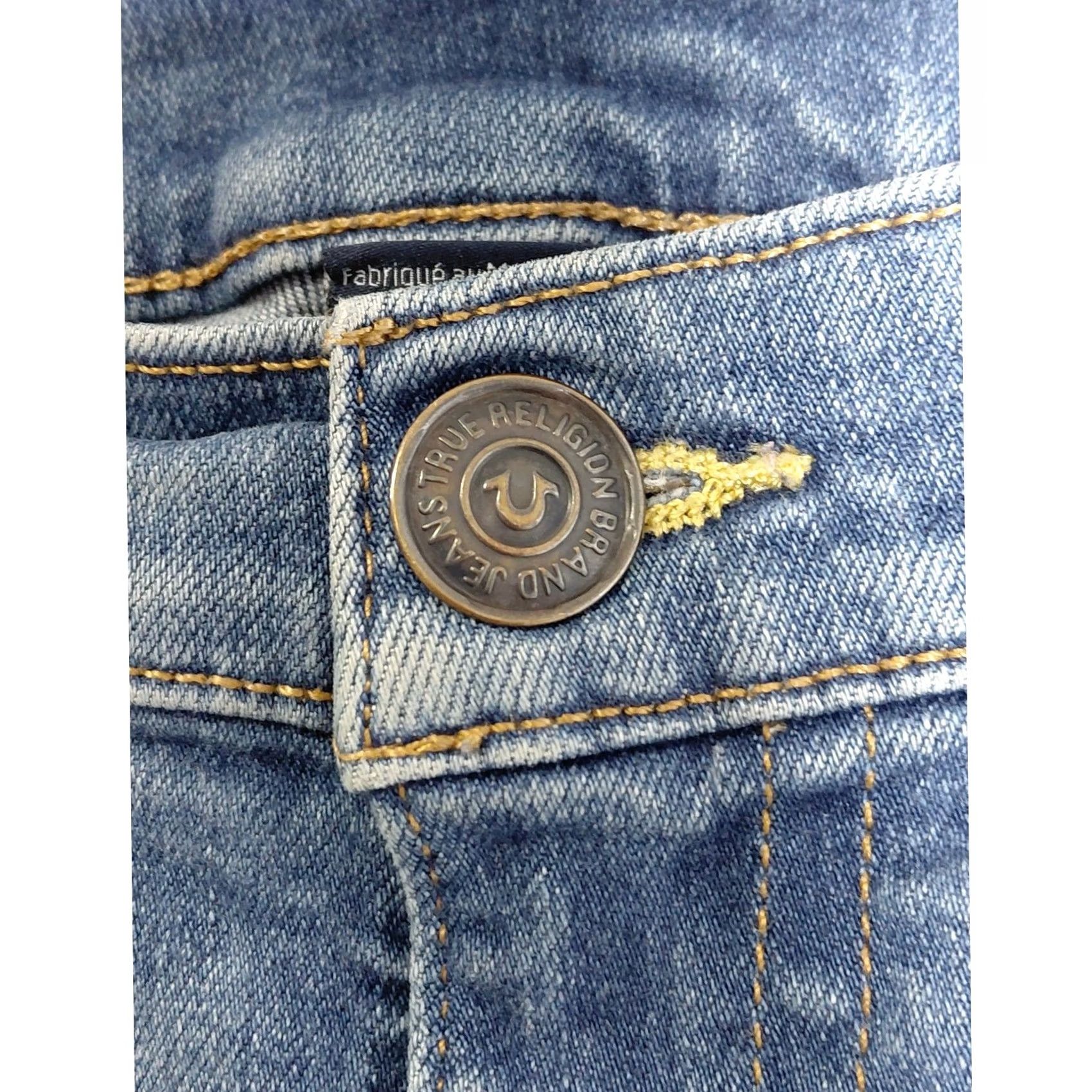 True Religion True Religion Halle Mid Rise Super Skinny Jeans Blue 29 Womens Adult Medium Rise Stretch Denim Regular Slim Fit Modern Vintage N/A Size 29" - 3 Thumbnail