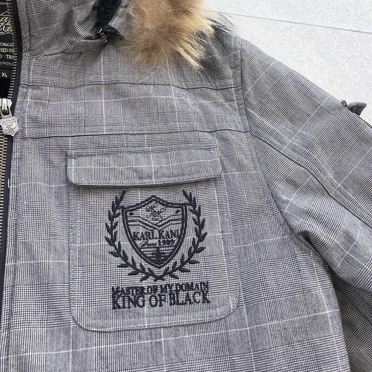 Karl Kani Karl Kani Acrylic Fur Raccoon Hoodie Lined Fleece Jacket Size US M / EU 48-50 / 2 - 3 Thumbnail