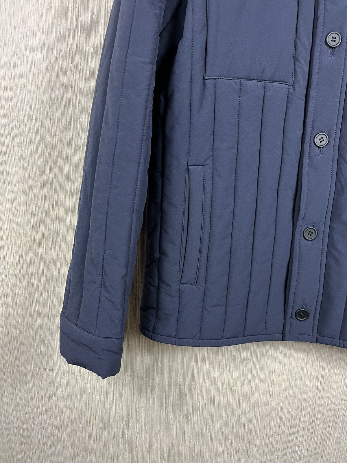 Designer × ECOALF Ecoalf light down jacket button navy puffer recycled nylon Size US M / EU 48-50 / 2 - 6 Thumbnail