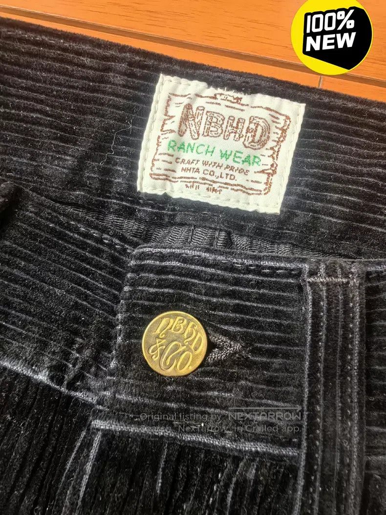 Neighborhood Neighborhood size M Black Corduroy Pants Size US 27 - 3 Thumbnail