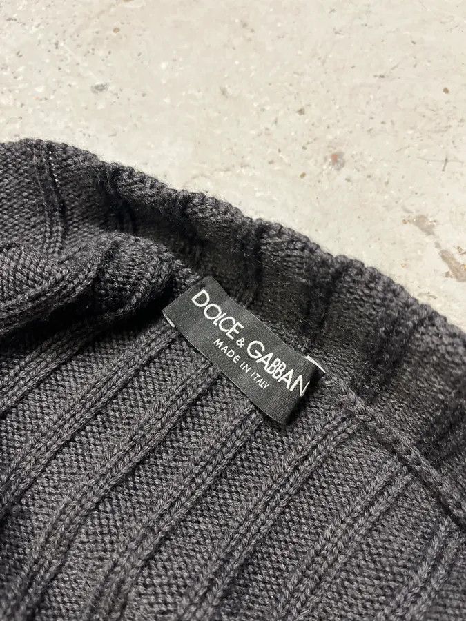 Dolce & Gabbana 2000s Dolce & Gabbana Dark Wool Cardigan Sweater Size US M / EU 48-50 / 2 - 8 Thumbnail