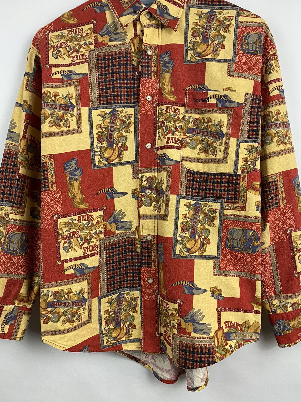 Designer Vintage 90s Scofield Hunting Luxury Shirt Rare Retro Hype Size US M / EU 48-50 / 2 - 4 Thumbnail
