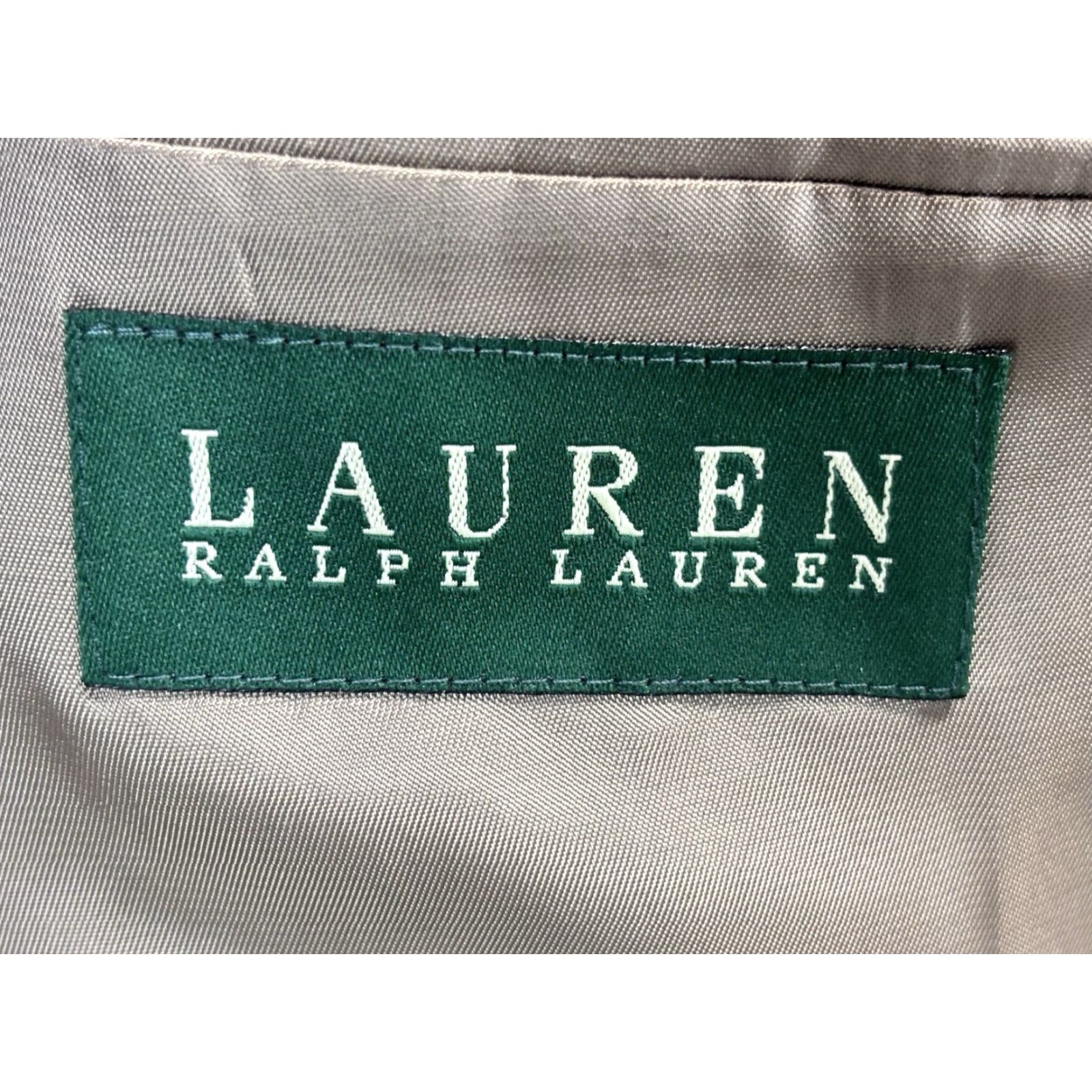 Ralph Lauren VINTAGE Lauren Ralph Lauren Houndstooth Plaid Blazer Sport Coat Sz 43R Men’s Silk Wool Brown 2-Button Micro Vintage Career Mens Size 46R - 7 Thumbnail