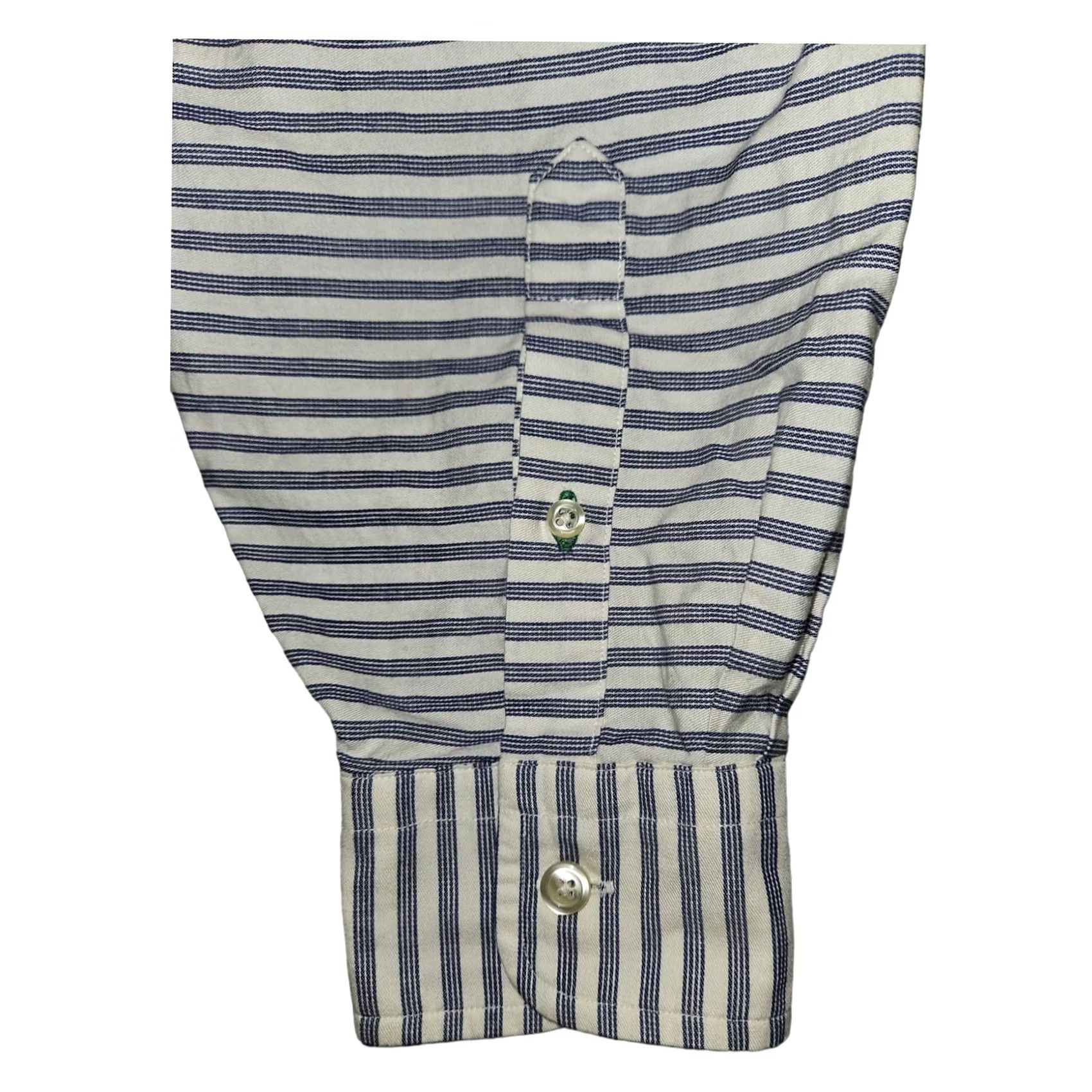 Tommy Hilfiger VINTAGE Tommy Hilfiger Button Up Shirt Mens 34 50 Chest White Striped 90s Retro Classic Casual Business Mens Size US S / EU 44-46 / 1 - 7 Thumbnail