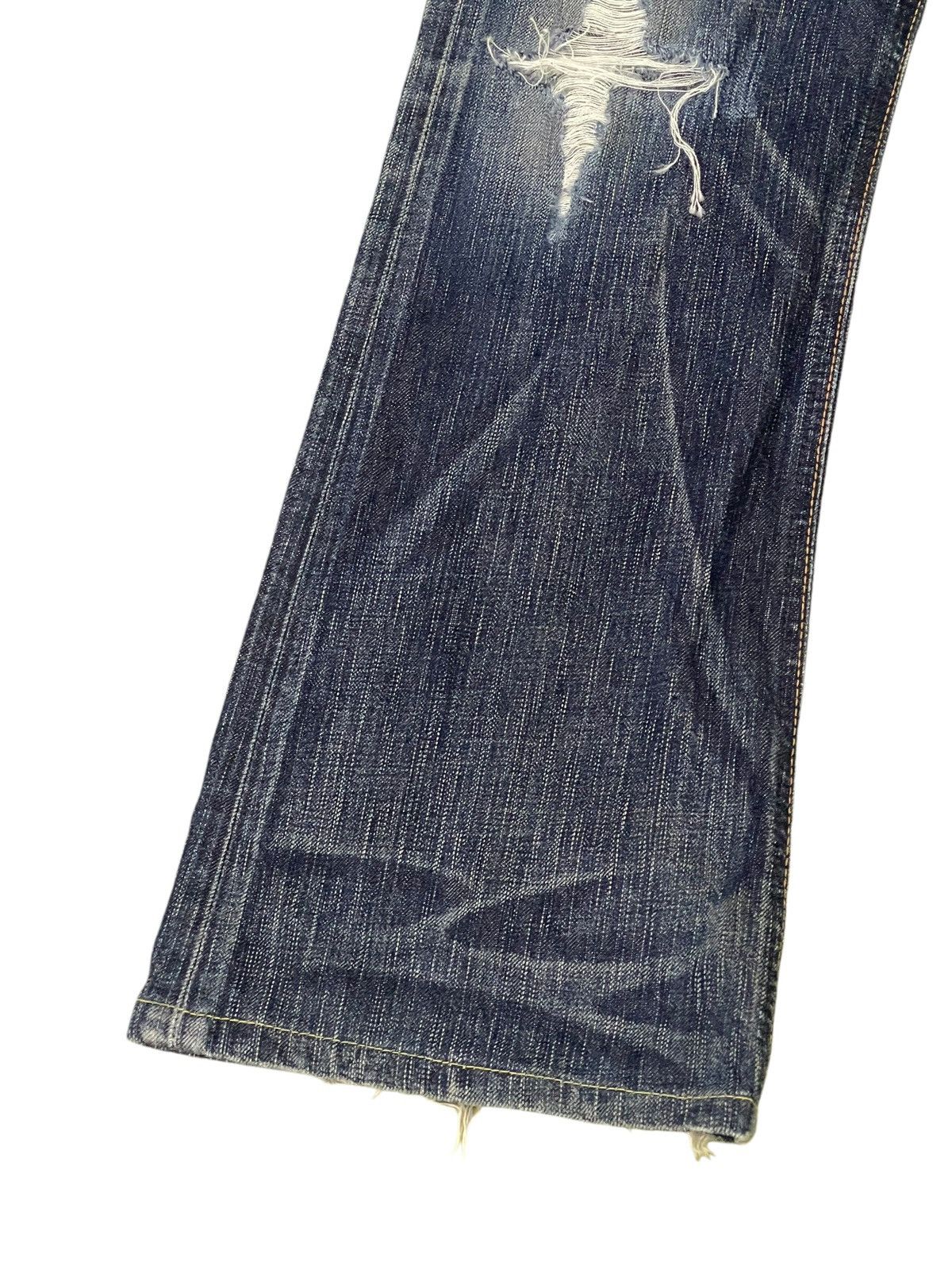 Flare Jeans Edwin Faded Distress Clawmark Boot Cut 3🟦