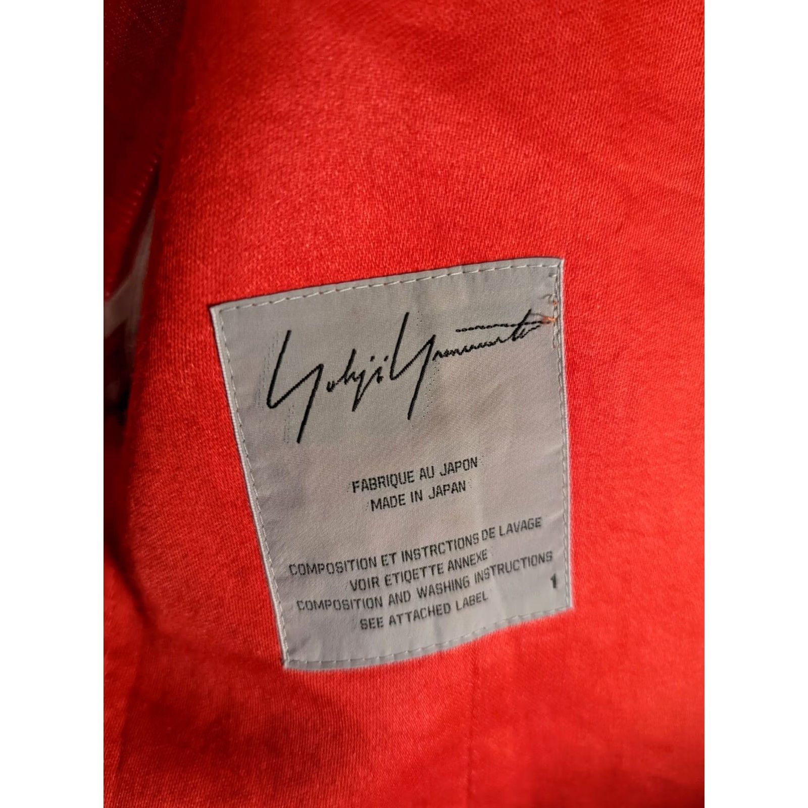 Yohji Yamamoto Yohji Yamamoto Blazer Jacket Red Cropped Silk Asymmetric Size 1 Japan Women Size XS / US 0-2 / IT 36-38 - 5 Thumbnail