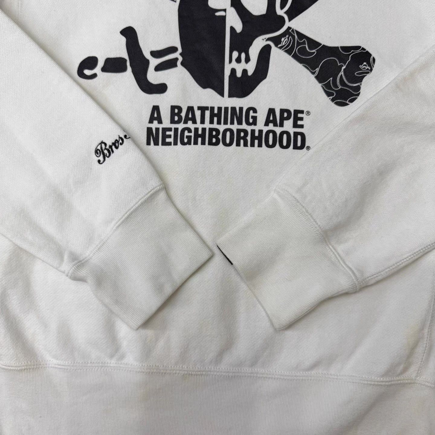 Bape BAPE x NBHD White Pirate Hoodie Q10 Size US M / EU 48-50 / 2 - 3 Thumbnail