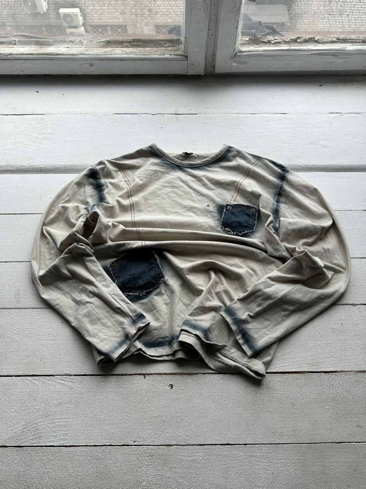 Vintage AVANT GARDE 🚨 WASHED POCKET Y2K LONGSLEEVE IFSIXWASNINE Size US M / EU 48-50 / 2 - 2 Thumbnail