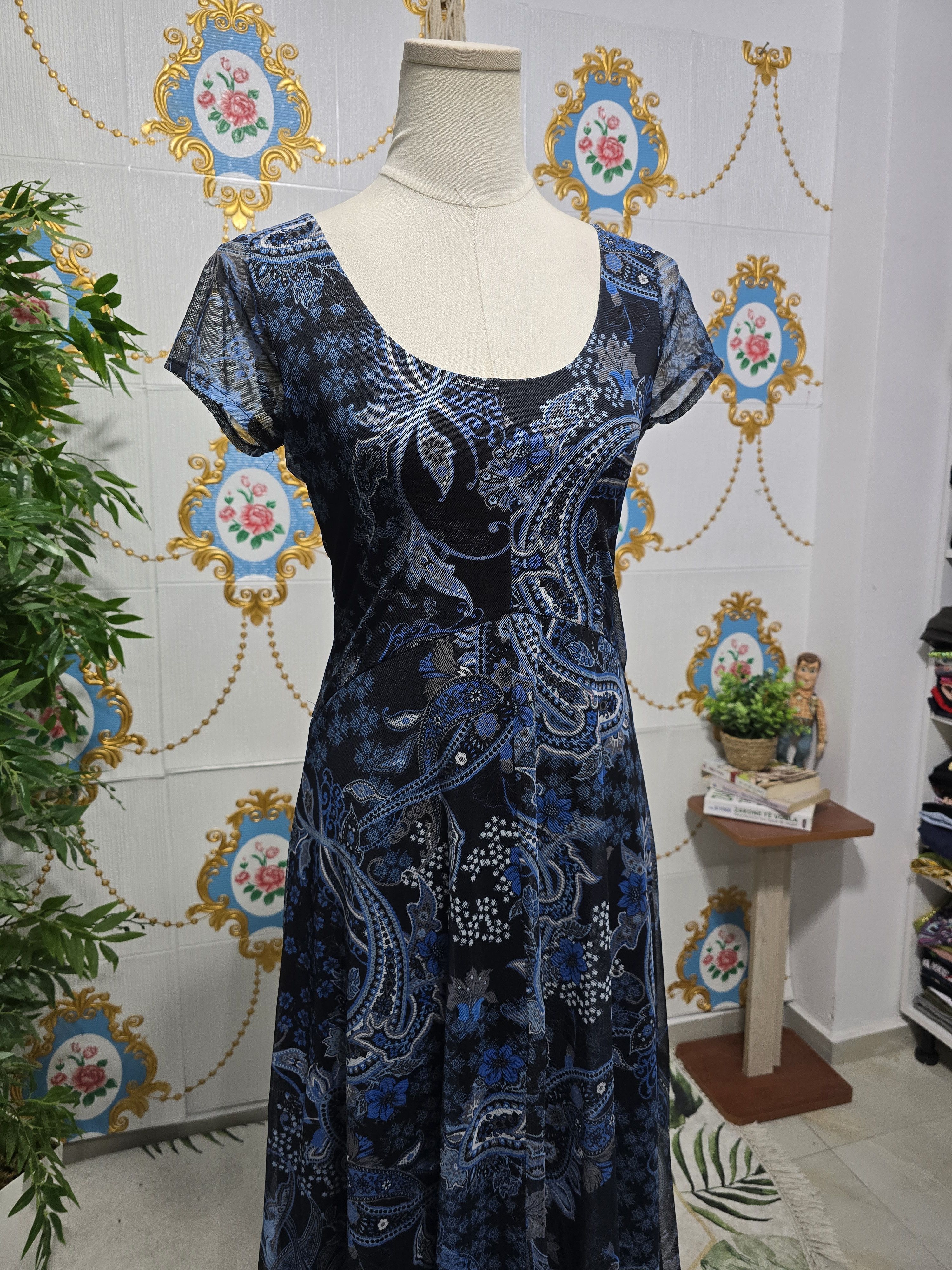 Desigual Desigual Women's Vest_Capri blue dress with short mesh Size L / US 10 / IT 46 - 2 Thumbnail