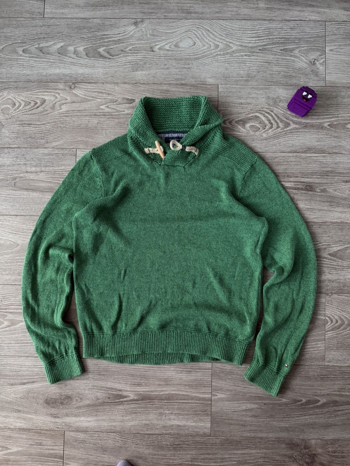 Tommy Hilfiger Tommy Hilfiger Linen Cotton Green Mens Sweater Size US M / EU 48-50 / 2 - 8 Thumbnail