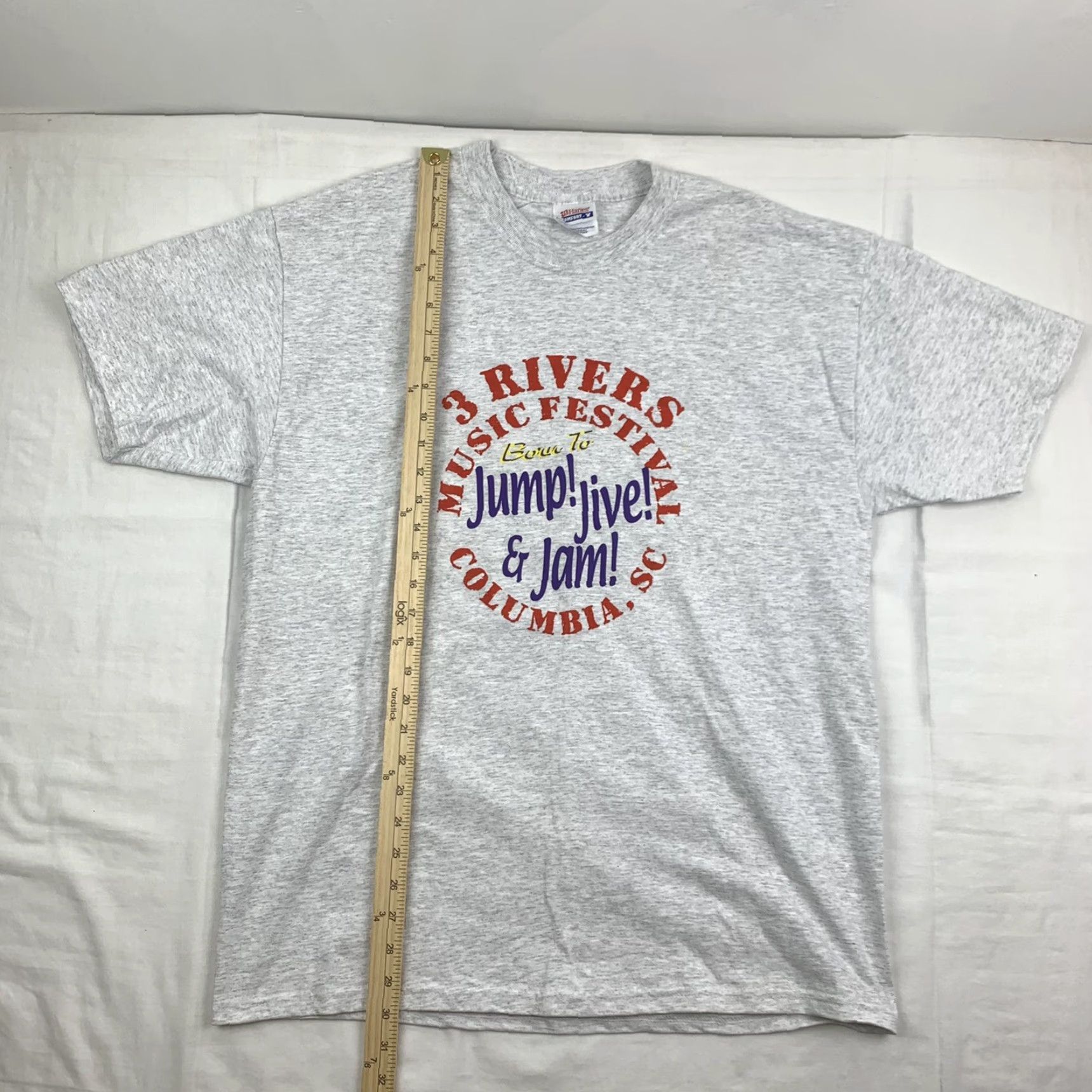 Hanes Vintage 3 Rivers Music Festival Columbia South Carolina T Shirt Adult Large Y2K Size US L / EU 52-54 / 3 - 4 Thumbnail