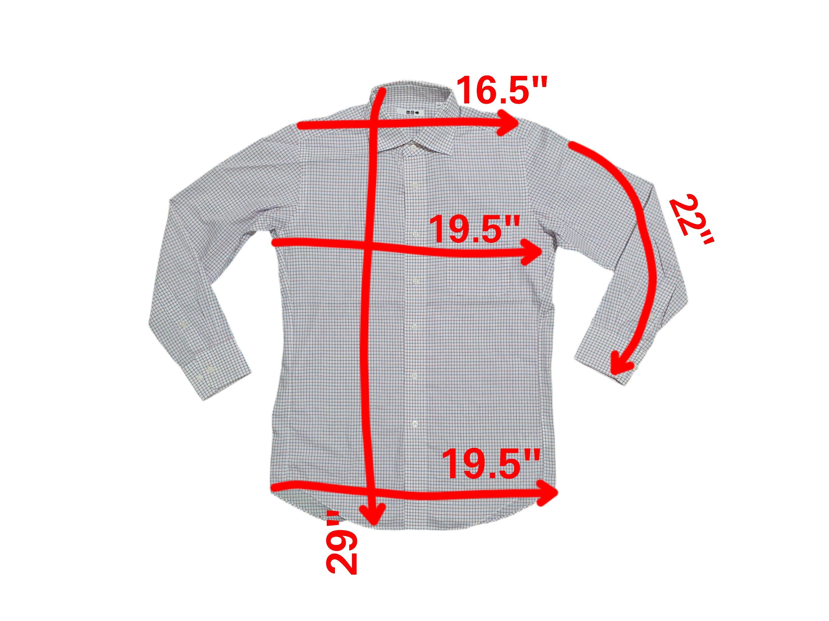 Japanese Brand × Uniqlo UNIQLO 19.5/29 CHECKED SHIRT Size US S / EU 44-46 / 1 - 8 Thumbnail