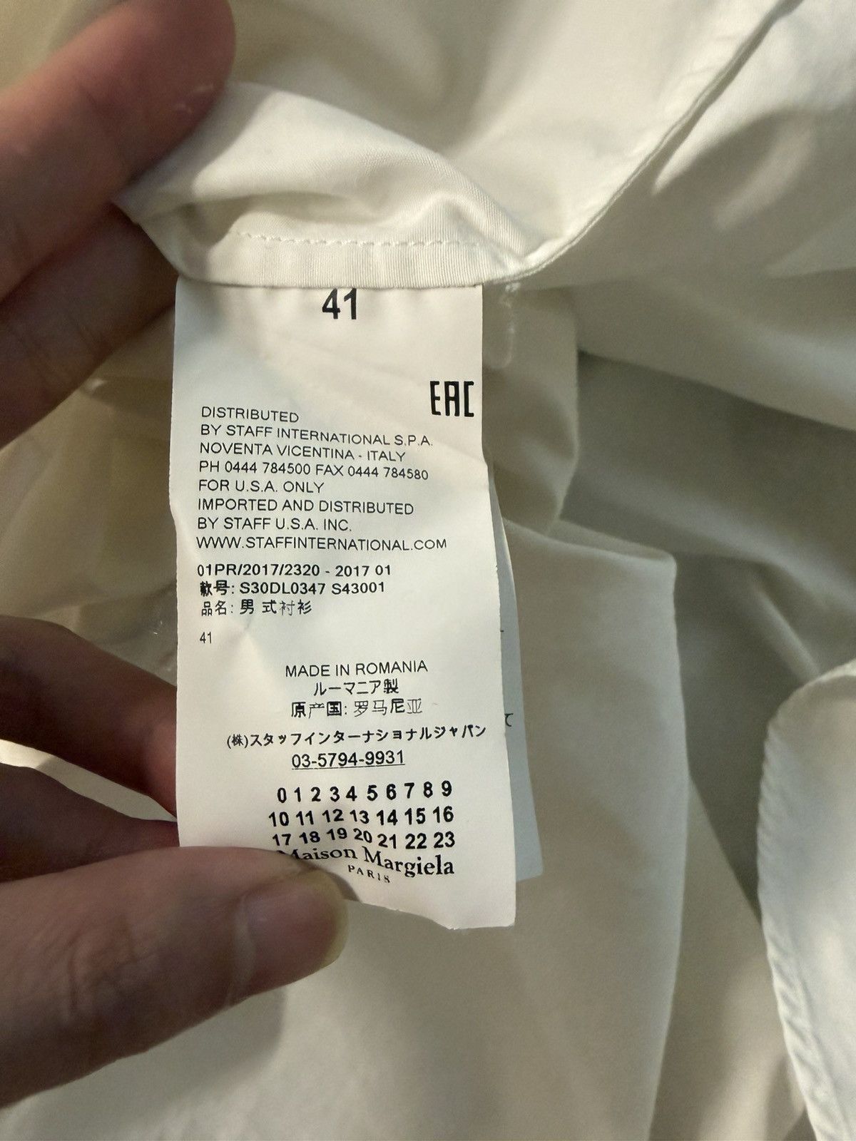 Maison Margiela Margiela - Oxford Outside Stitch White Shirt Size US L / EU 52-54 / 3 - 8 Thumbnail