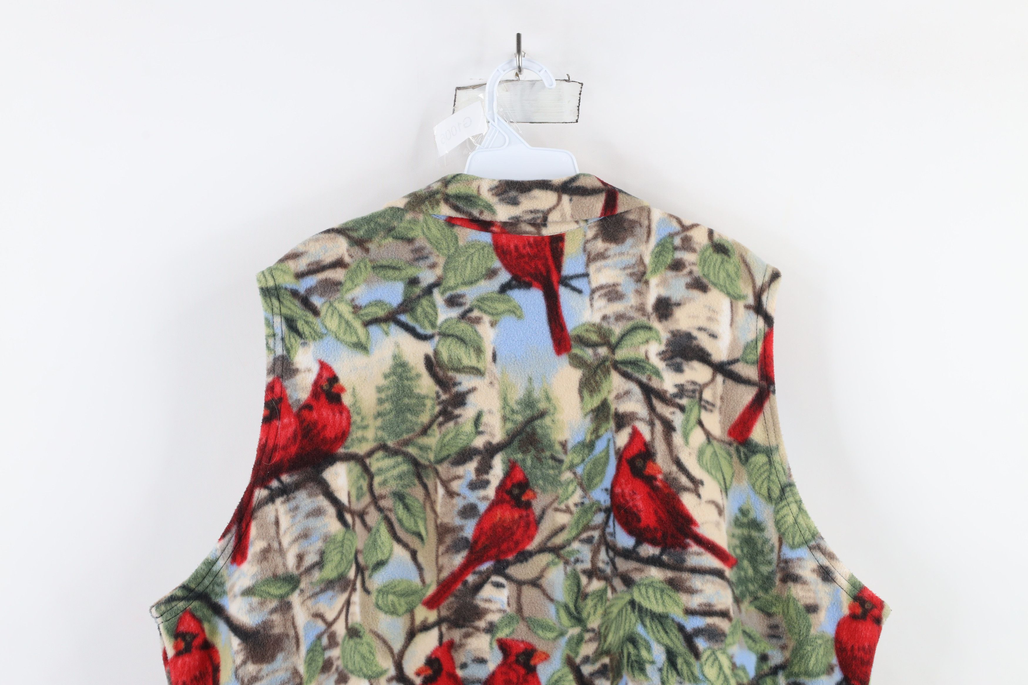 Vintage Vintage 90s Streetwear All Over Print Fleece Vest Jacket USA Size XL / US 12-14 / IT 48-50 - 12 Thumbnail