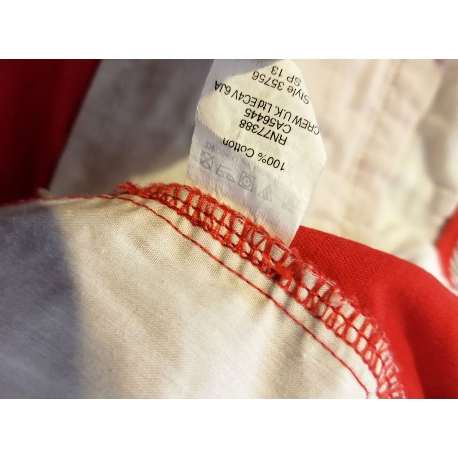 J.Crew J. Crew Red Cotton Chino Shorts Womens Size 8 Casual Size 30" / US 8 / IT 44 - 4 Thumbnail