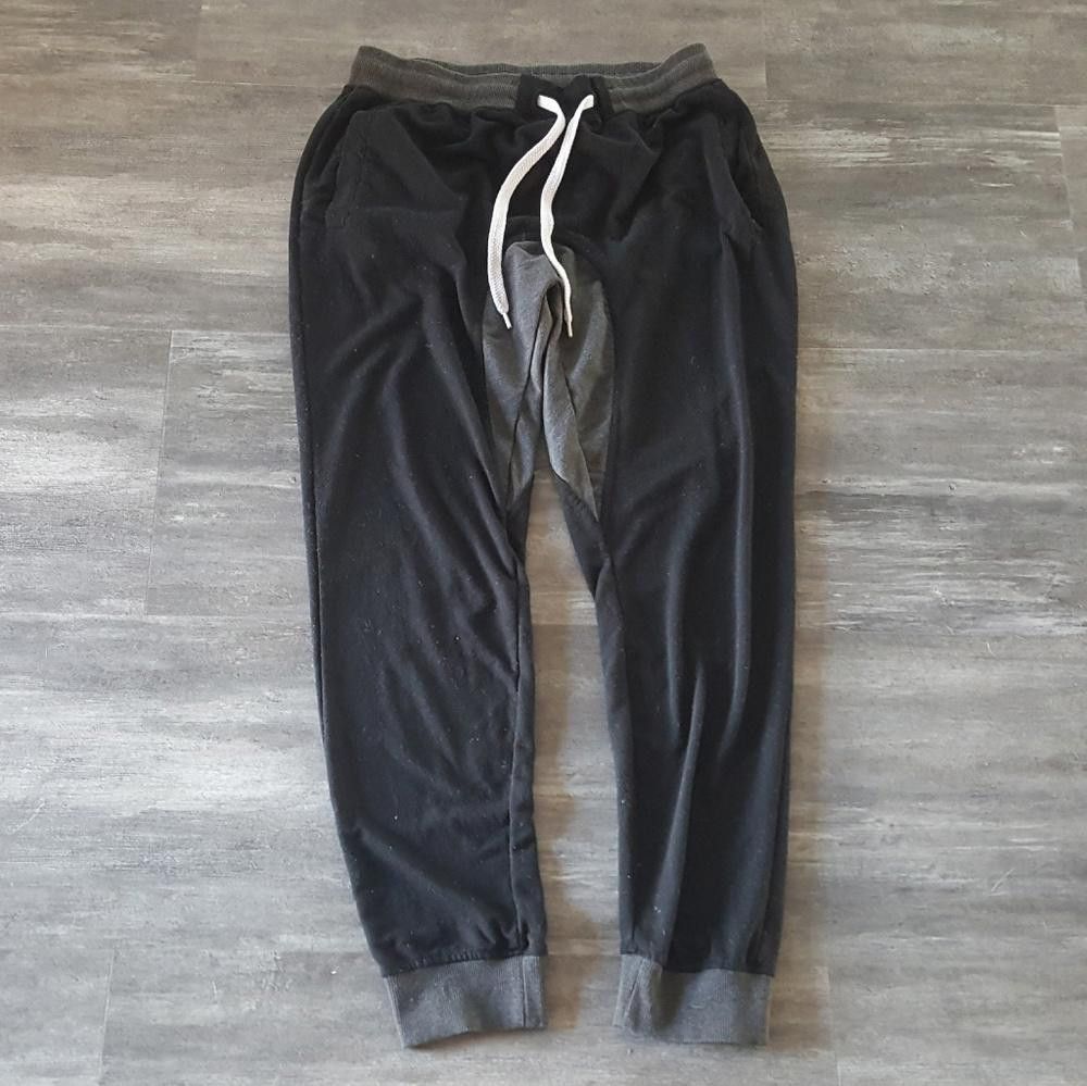 Designer Black Grey SP Banded Sweats Size US 34 / EU 50 - 1 Thumbnail