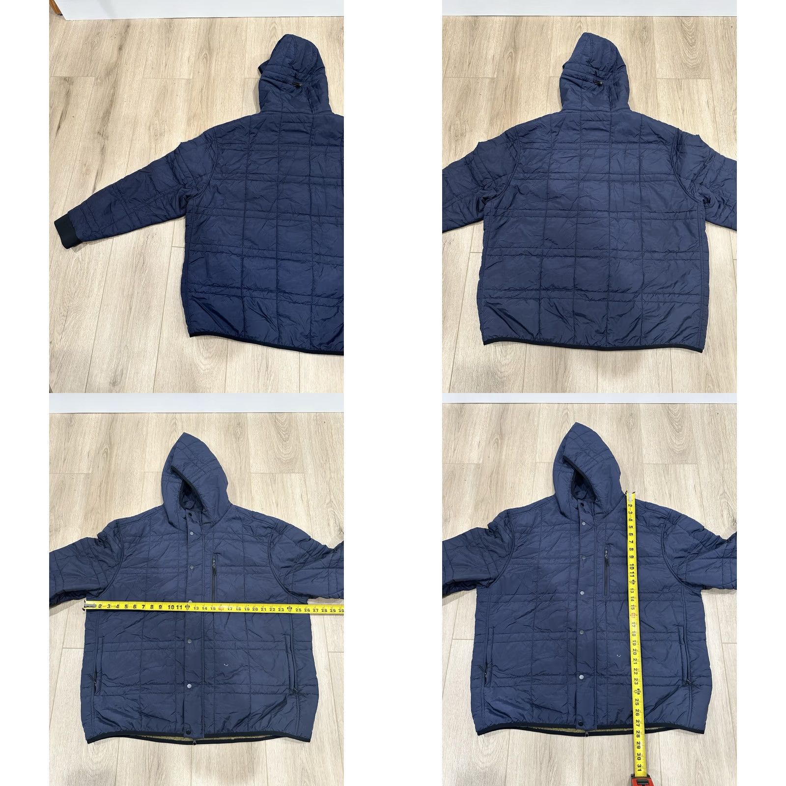 Vintage VINTAGE? PROOF Moonweight Hooded Jacket 2XL Men Blue Nylon Puffer Jacket Hoodie Zip Quilt Lightweight Winter Fall Spring Size US XXL / EU 58 / 5 - 9 Thumbnail