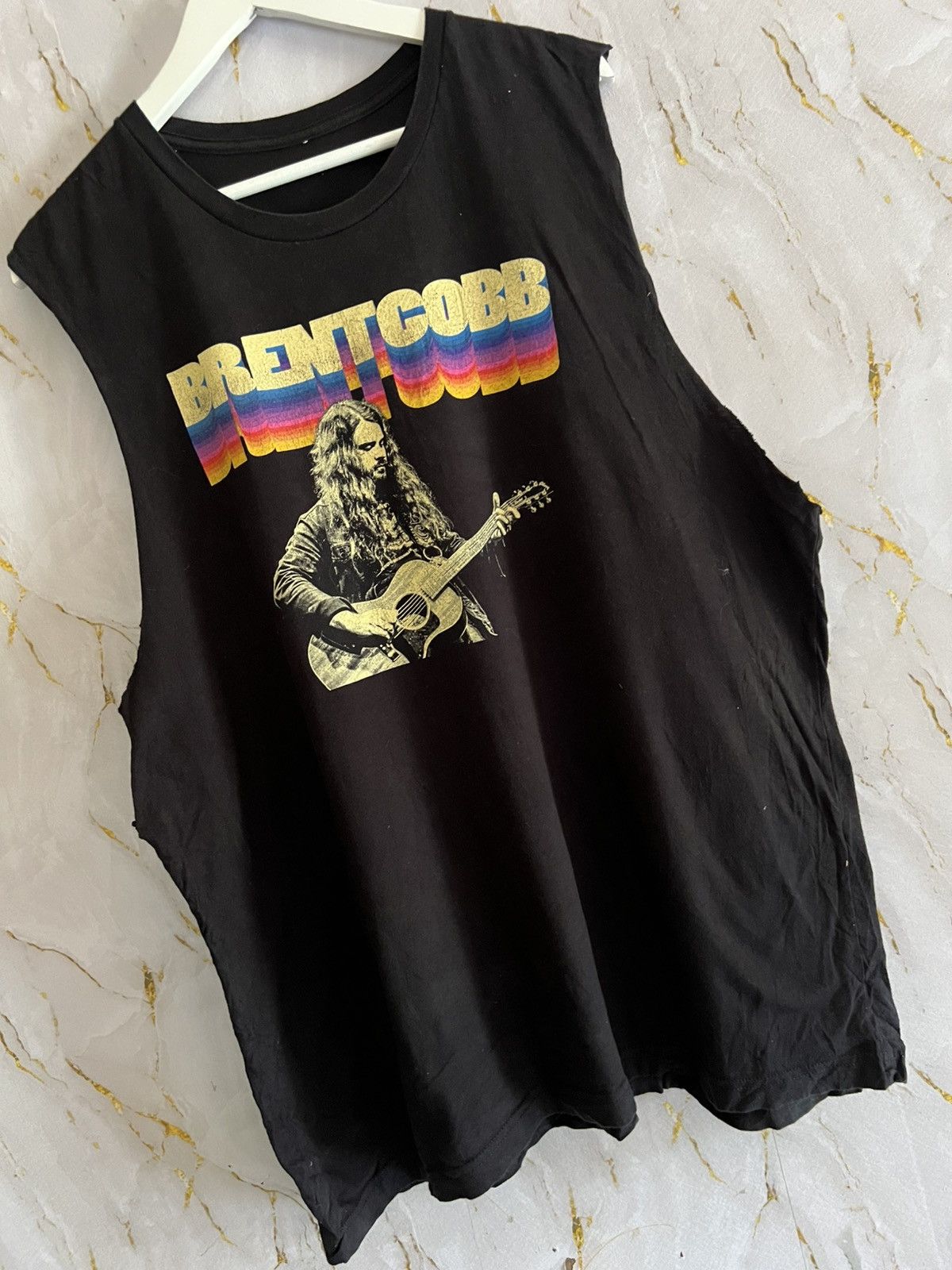 Band Tees Brent Cobb Sleeveless Shirt – Rare Tour / Band Merch Size US XXL / EU 58 / 5 - 3 Thumbnail