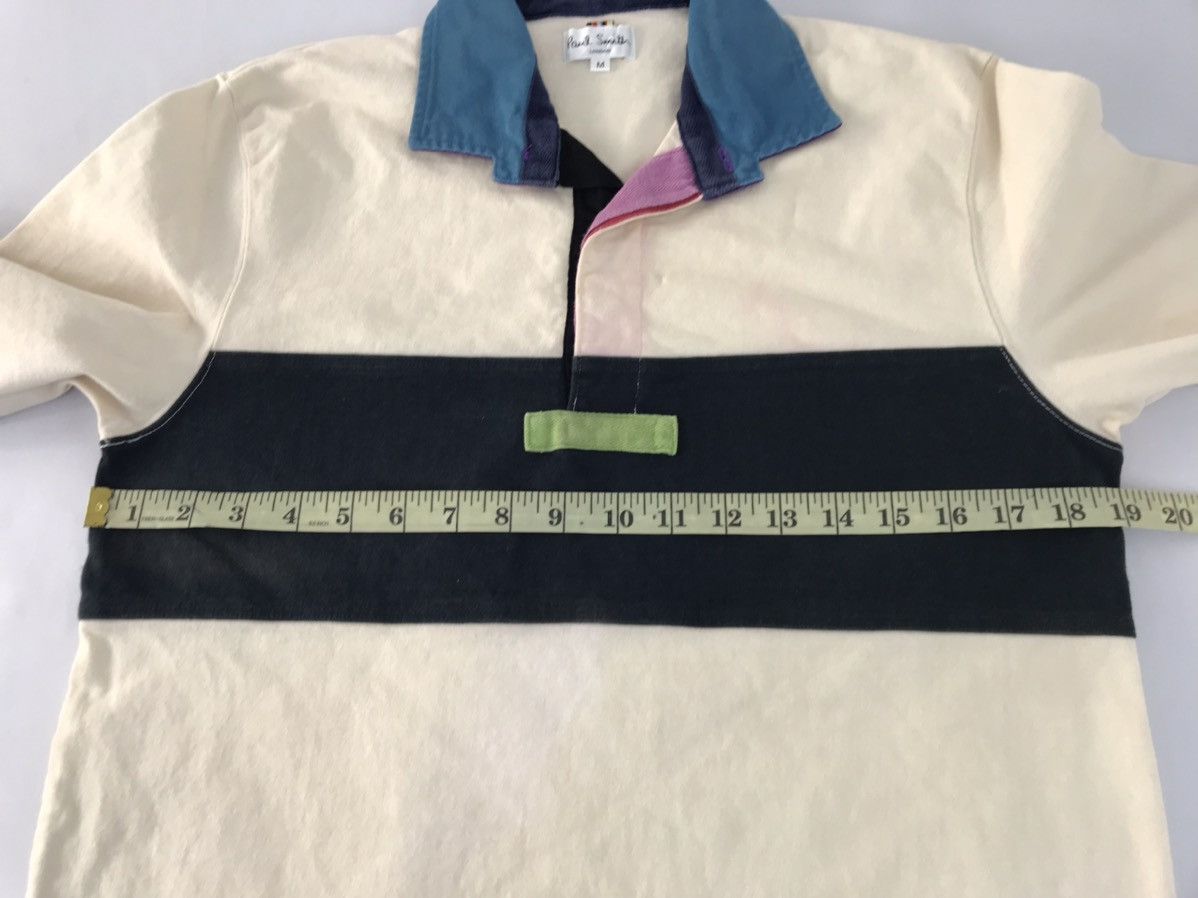 Designer Paul Smith London Striped Chest Block Polo Printed Size US M / EU 48-50 / 2 - 8 Thumbnail