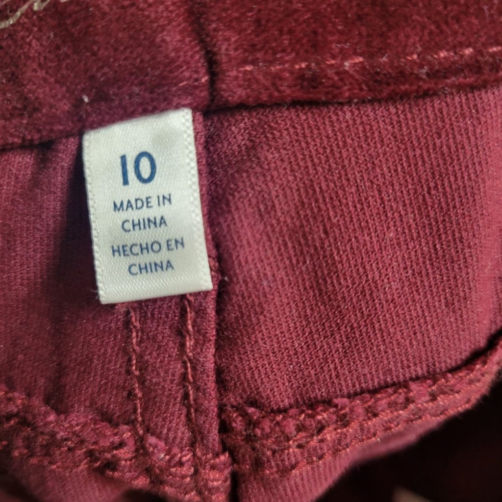 Seven 7 Seven 7 Tummyless High Rise Skinny Red Velvet Pants 10 Women Size 32" / US 10 / IT 46 - 9 Thumbnail