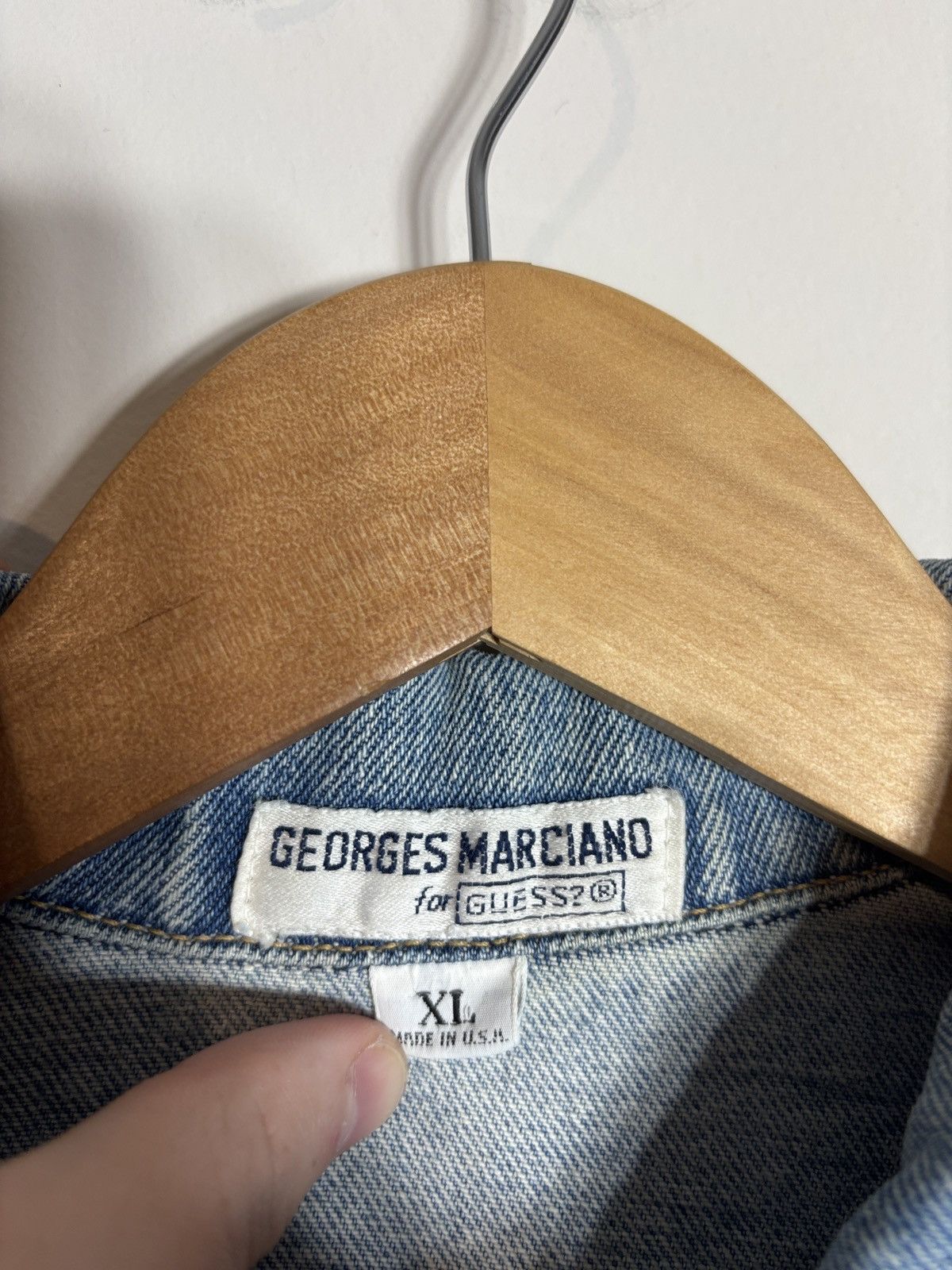 Guess Vintage Guess Georges Marciano Denim Jacket 90s USA XL Size US XL / EU 56 / 4 - 3 Thumbnail