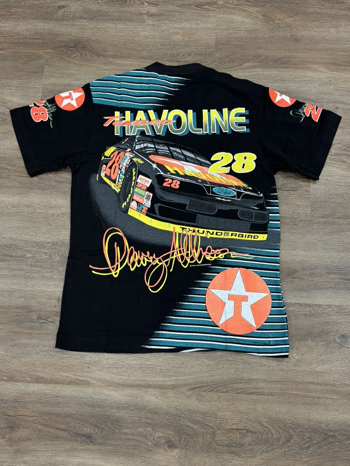 NASCAR Vintage 1990 Davey Allison #28 Havoline Racing T-Shirt MINT Size US L / EU 52-54 / 3 - 2 Thumbnail