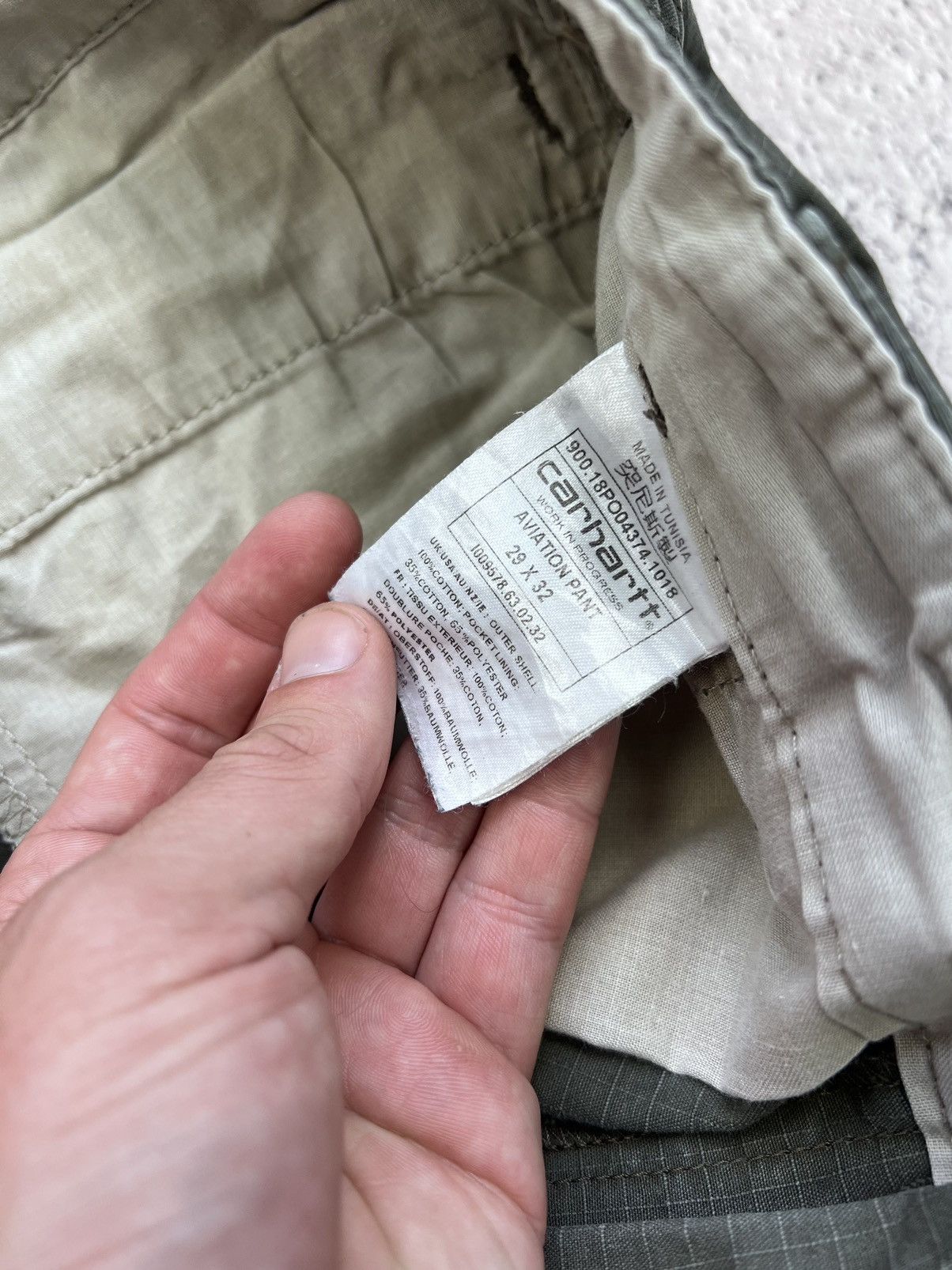 Carhartt × Vintage Vintage Carhartt Cargo Pants Thrashed Travis Scott Style Size US 29 - 5 Thumbnail