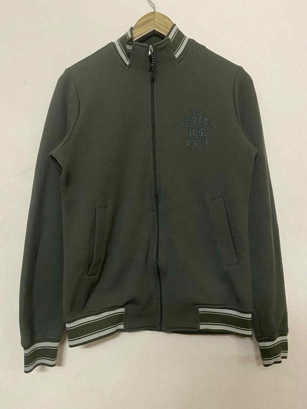Pre-owned Hysteric Glamour X Vintage Hysteric Glamour Team U.s. Fgb Zipper Jacket In Dark Green