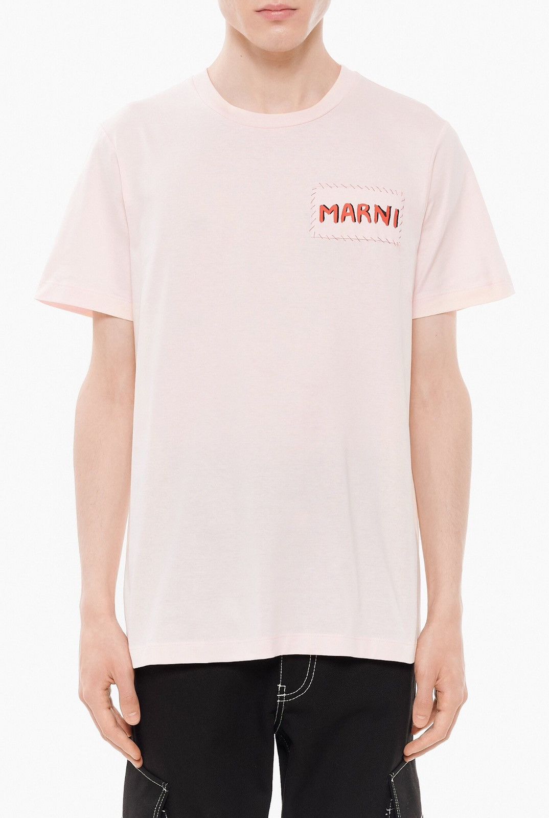 MARNI》 ロゴ コットン Tシャツ Marni logo-print Cotton T