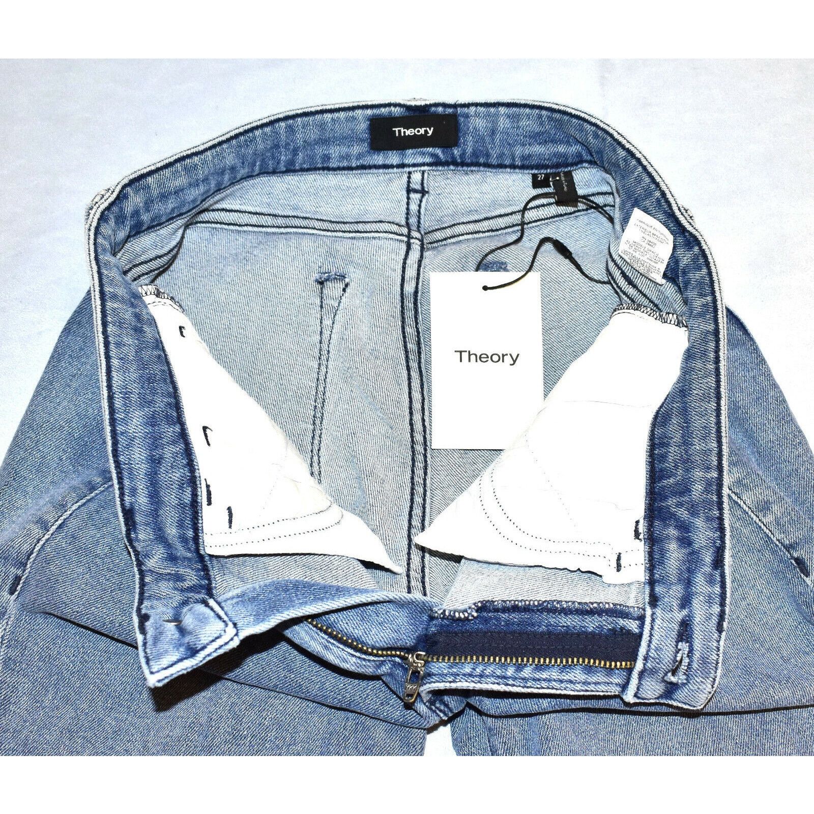Theory B0 NWT THEORY Dracie R2 Indigo Denim Slim Leg Jeans 27 $195 Size 27" / US 4 / IT 40 - 5 Thumbnail
