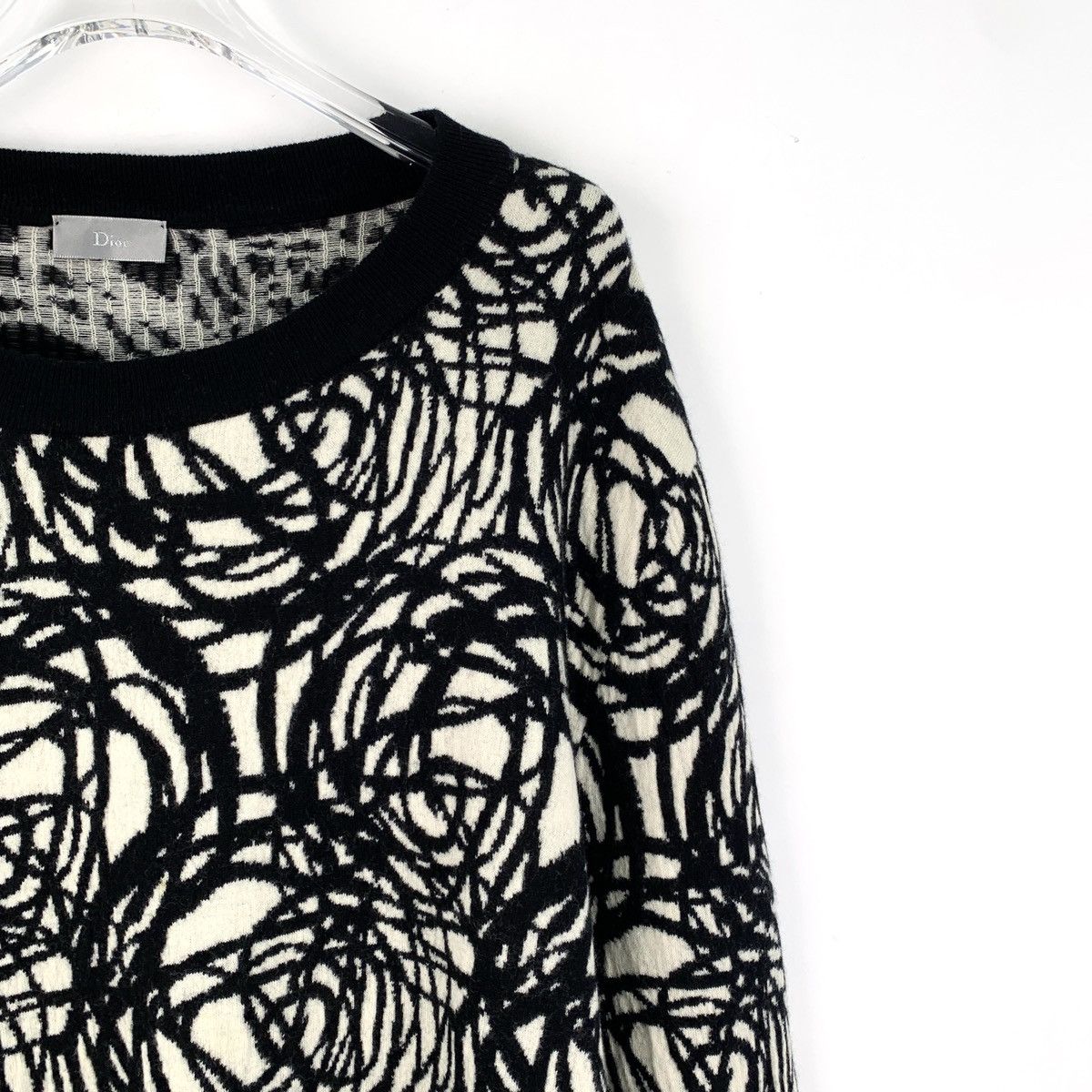 Dior Dior Graffiti Yarn Ball Wool Long Sleeve Knit Sweater K26WX Size XL / US 12-14 / IT 48-50 - 3 Thumbnail
