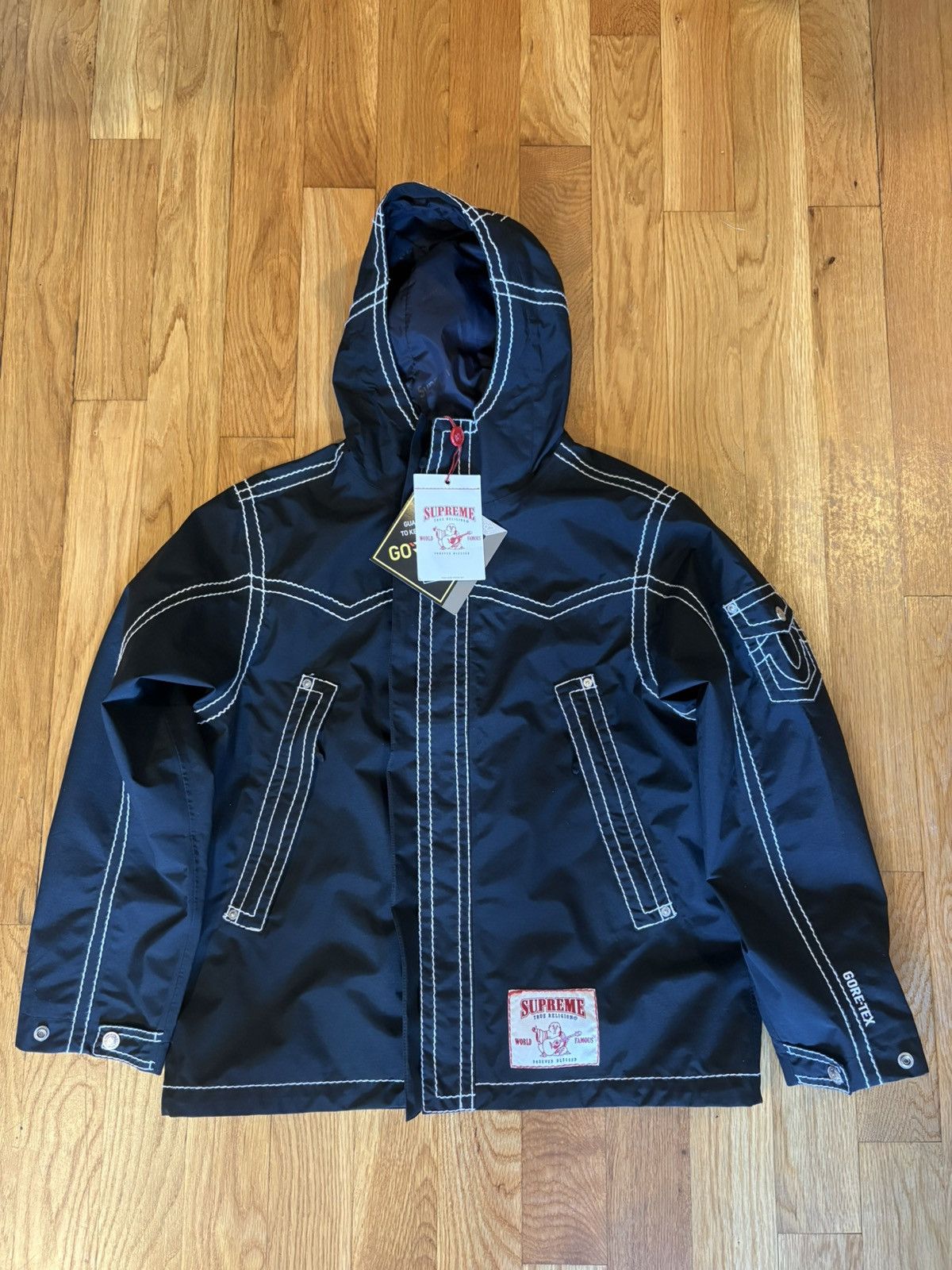 Supreme Supreme Gore-tex Stripe Hooded Jacket | Grailed