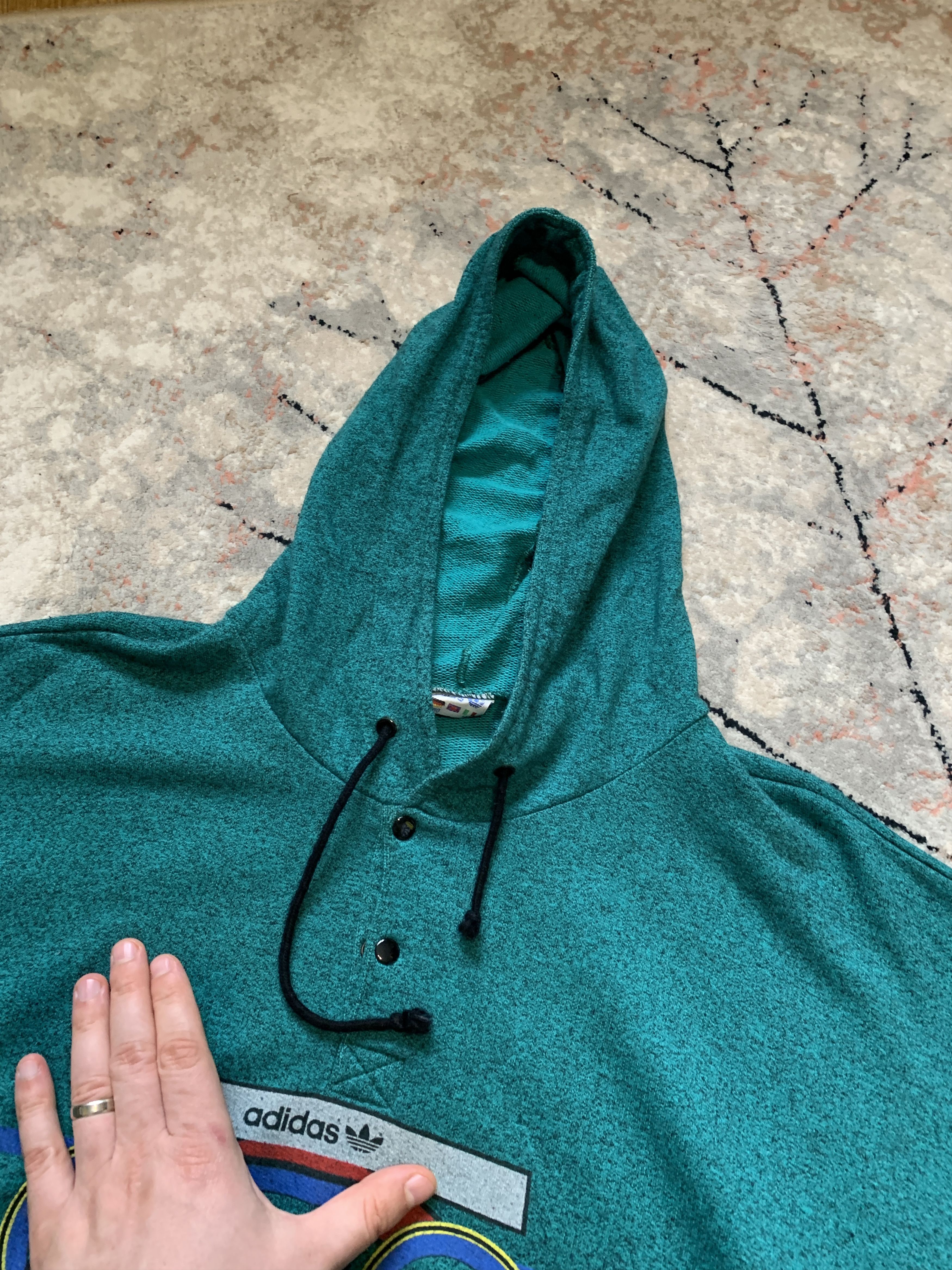Adidas Rare Adidas Made In France Hoodie Size US L / EU 52-54 / 3 - 5 Thumbnail