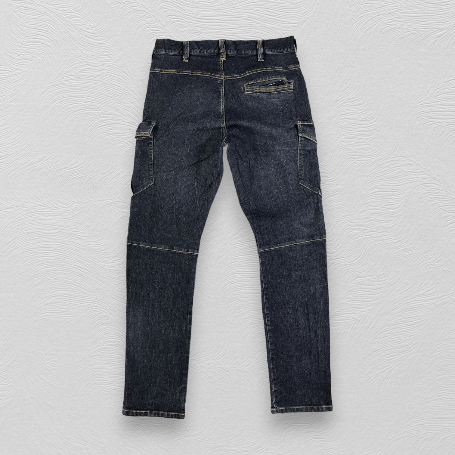 Japanese Brand Vintage Japanese Brand Denim Cargo Pants KJ2095 Size US 32 / EU 48 - 2 Thumbnail