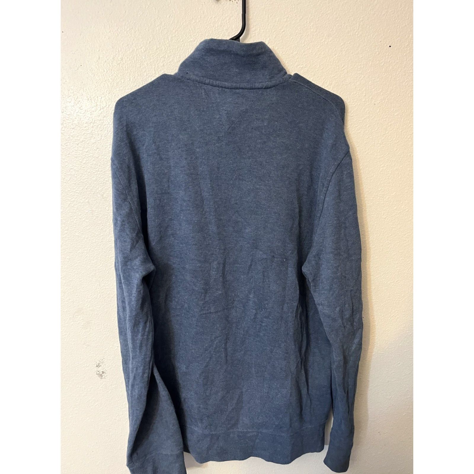 Tommy Hilfiger Tommy Hilfiger Mens Blue Shirt Sweater 1/4 Zip Large Size US L / EU 52-54 / 3 - 3 Thumbnail