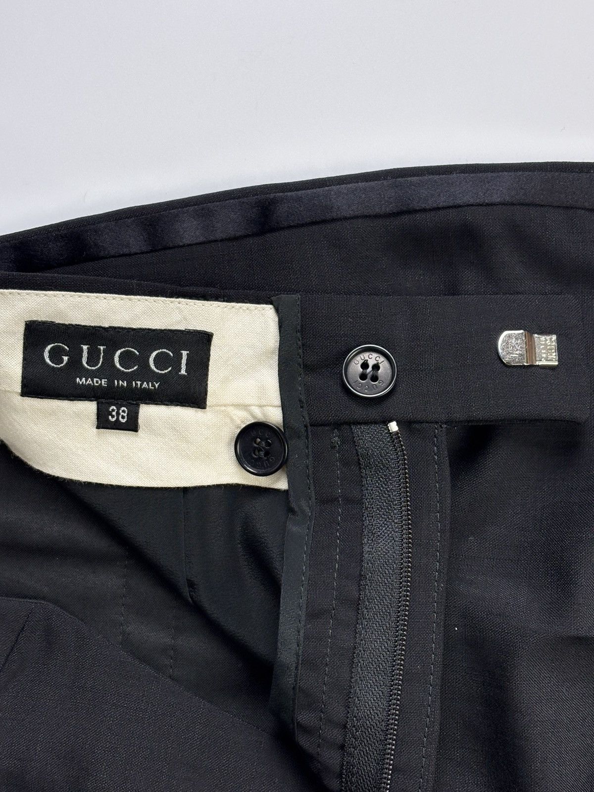 Gucci 1997 Gucci Tom Ford Side Tape Trousers Size 26" / US 2 / IT 38 - 7 Thumbnail