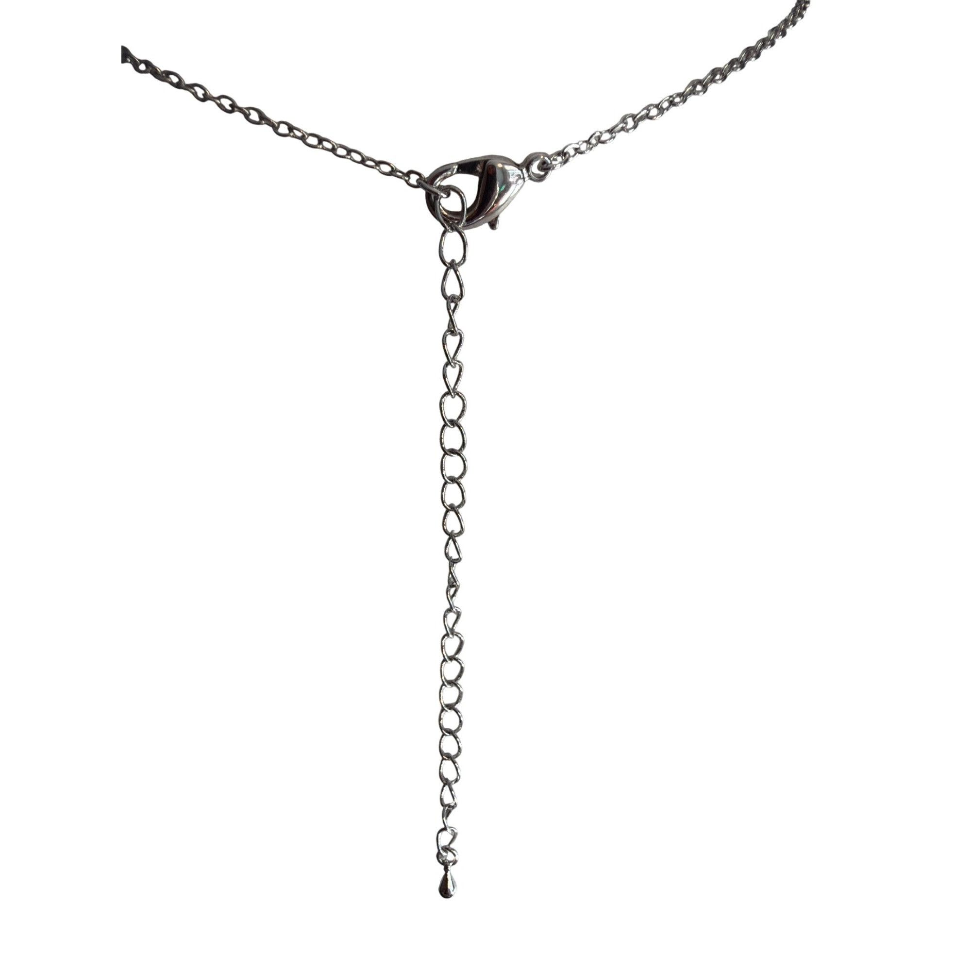 Other Silver Tone Elephant Pendant Necklace Rhinestone Open Work T Size ONE SIZE - 4 Thumbnail