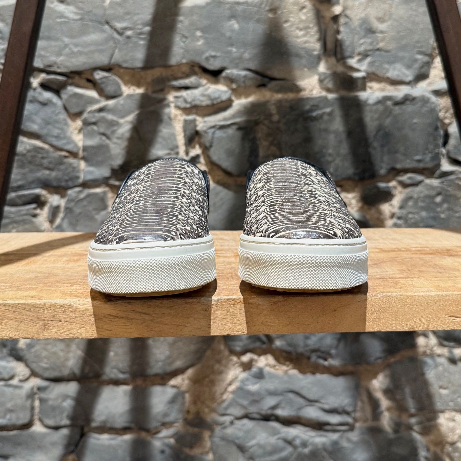 Celine Céline Python Skin Skate Slip-on Sneakers Size US 5 / IT 35 - 2 Thumbnail