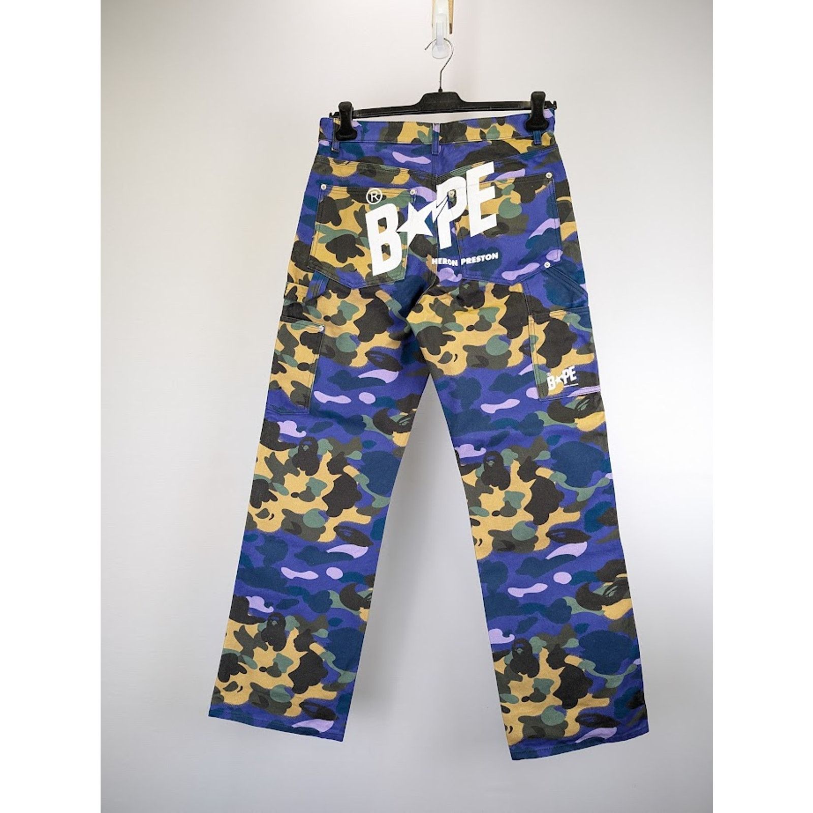 Bape × Heron Preston o1rshd1 Camou Worker Pant Camouflage in Multicolor Size US 32 / EU 48 - 12 Thumbnail