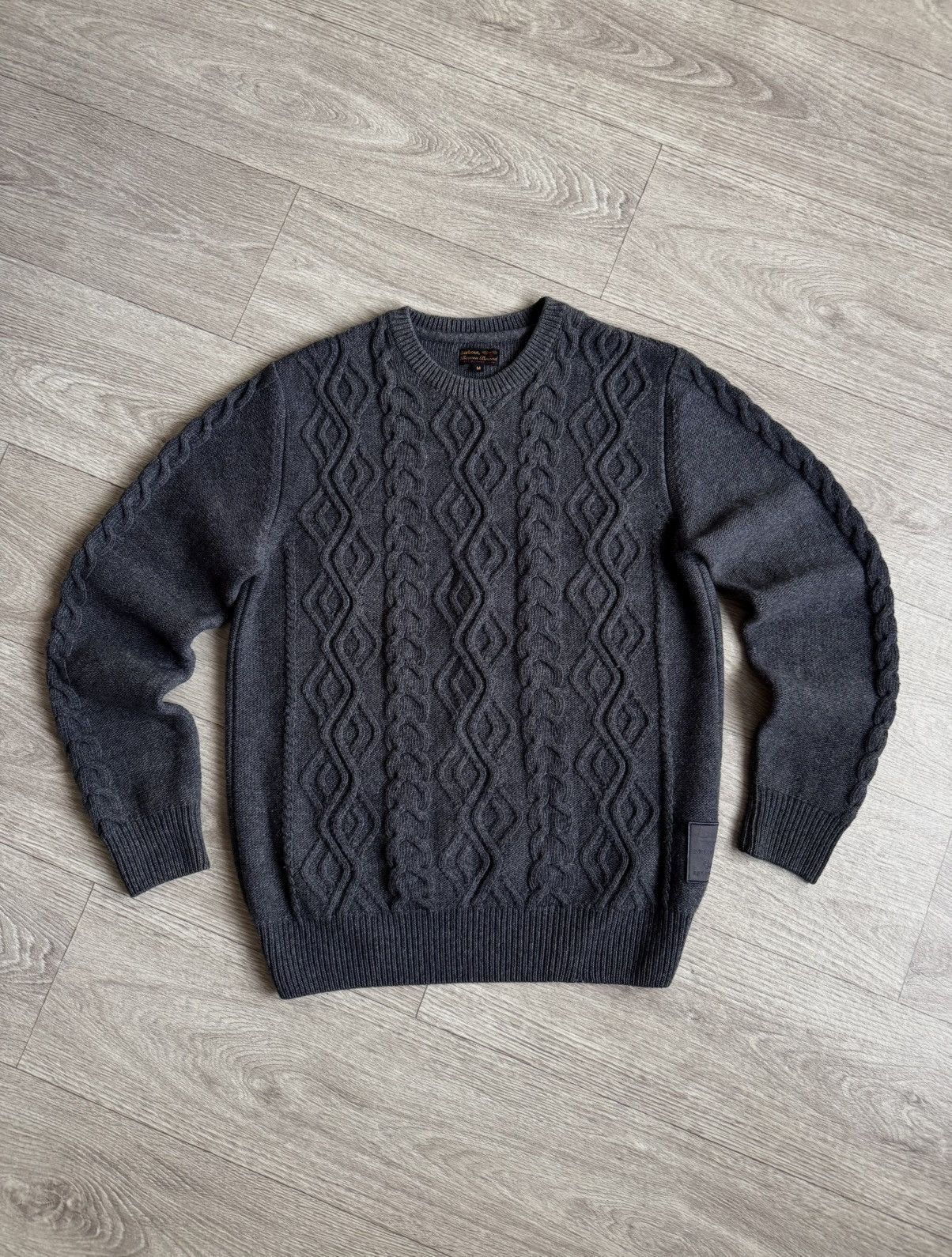 Barbour 🔷Vintage Barbour Cable Knitted Sweater 90s🔷 Size US M / EU 48-50 / 2 - 1 Thumbnail
