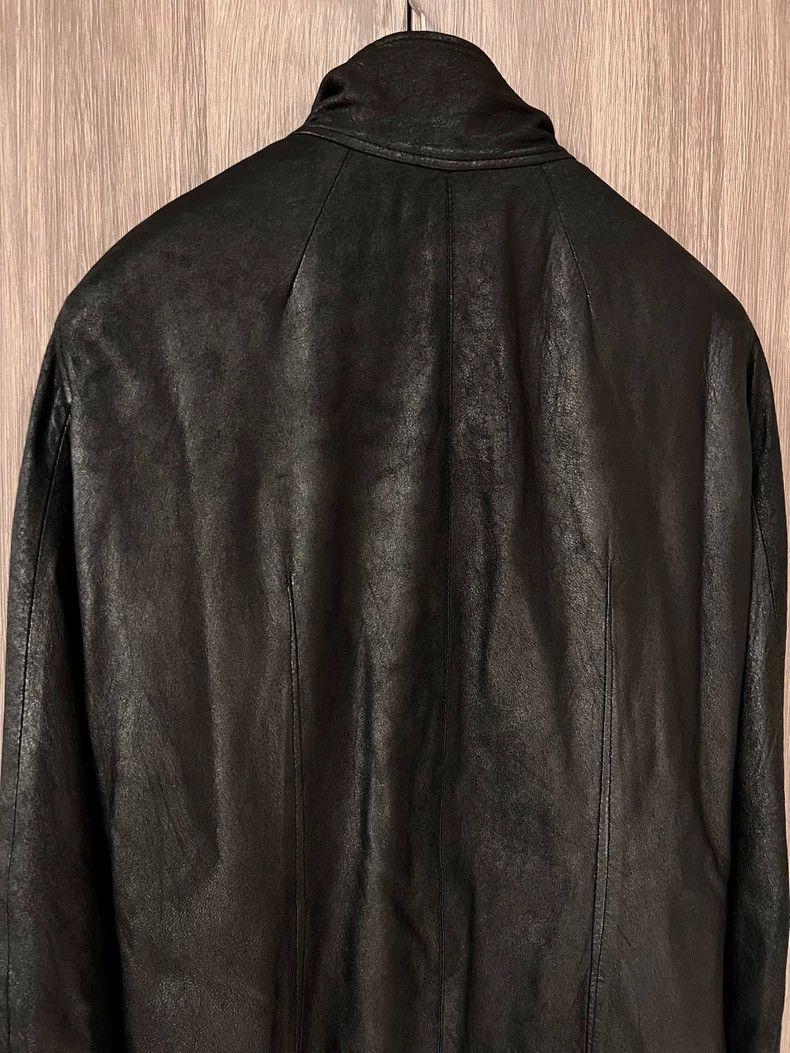 Rick Owens Rick Owens Burning sheepskin leather jacket with standing c Size US S / EU 44-46 / 1 - 5 Thumbnail