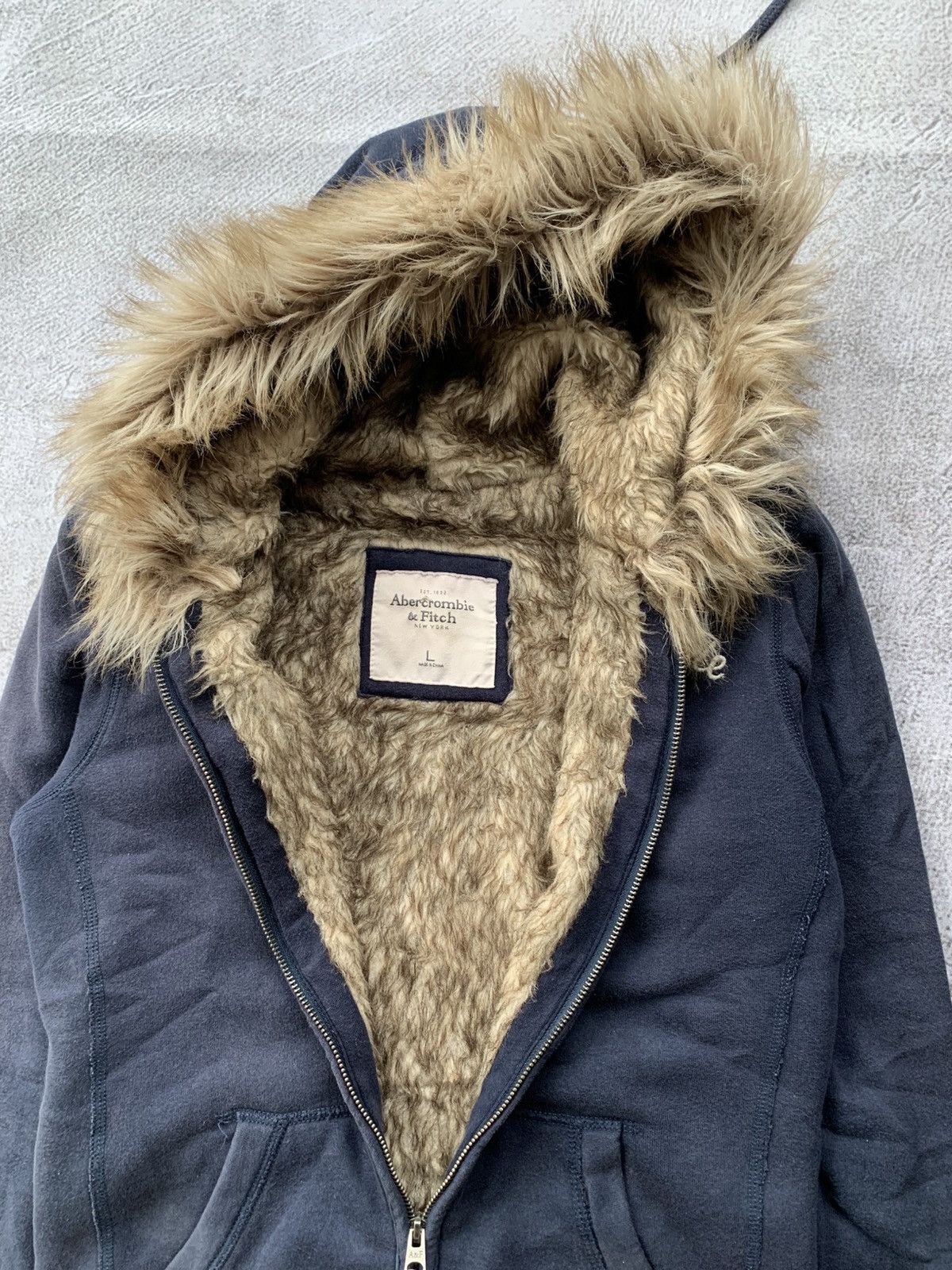 Japanese Brand Abercombie zip fur hoodie Size US M / EU 48-50 / 2 - 2 Thumbnail