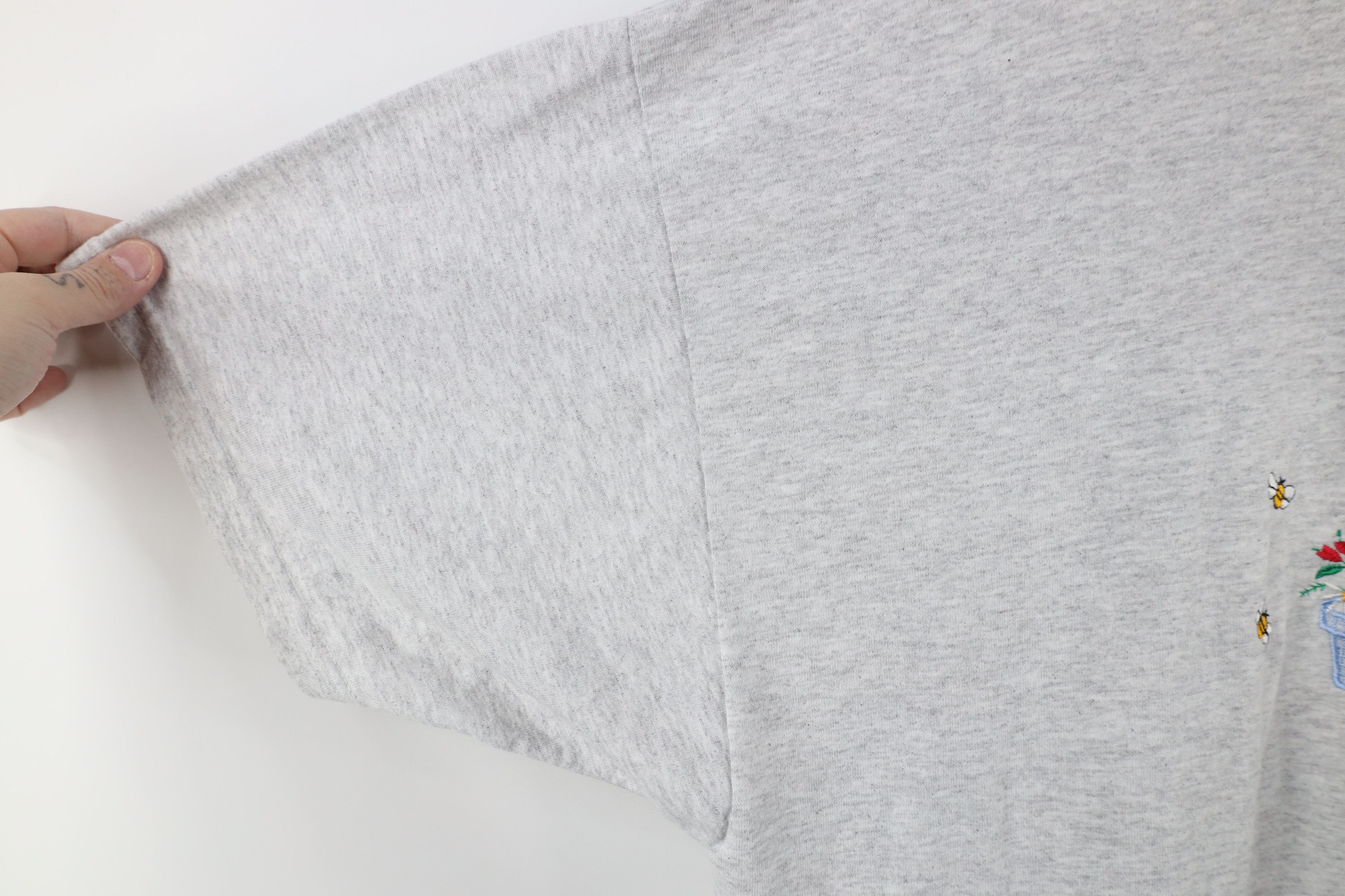 Vintage Vintage 90s Streetwear Bumble Bee T-Shirt Heather Gray Size XXL / US 16-18 / IT 52-54 - 7 Thumbnail