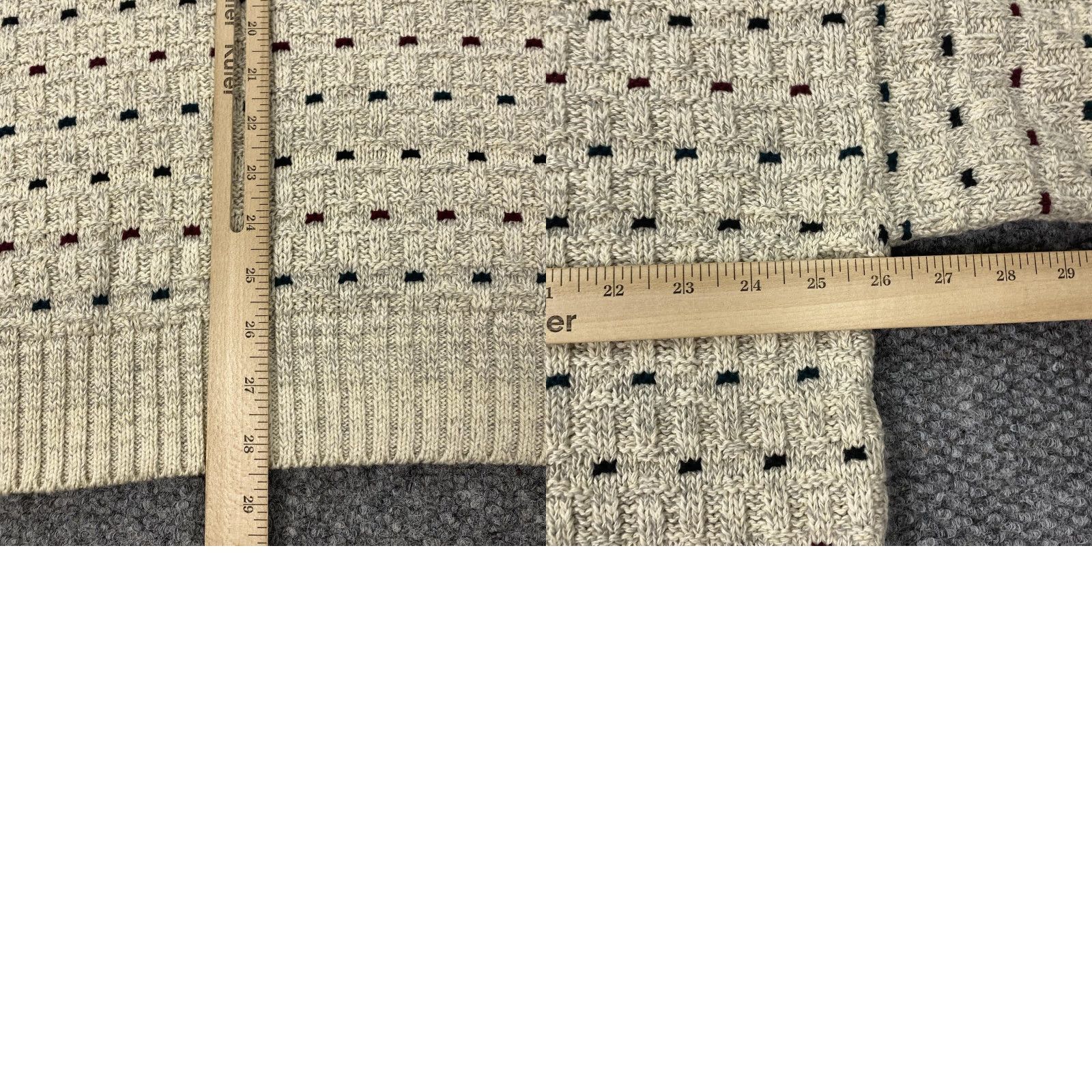 Vintage VINTAGE Northwest Territory Sweater Mens XL Beige 100% Cotton Crewneck Knit Geometric Pattern Mens XL Beige Knit Sweater Size US XL / EU 56 / 4 - 8 Thumbnail